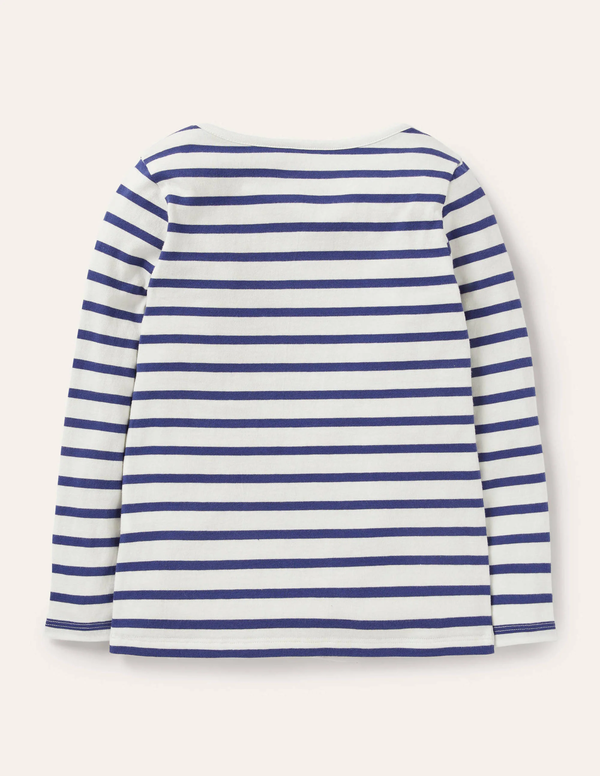 Flatter-T-Shirt-Naturweiß/Navy, Schmetterlinge - Image 2
