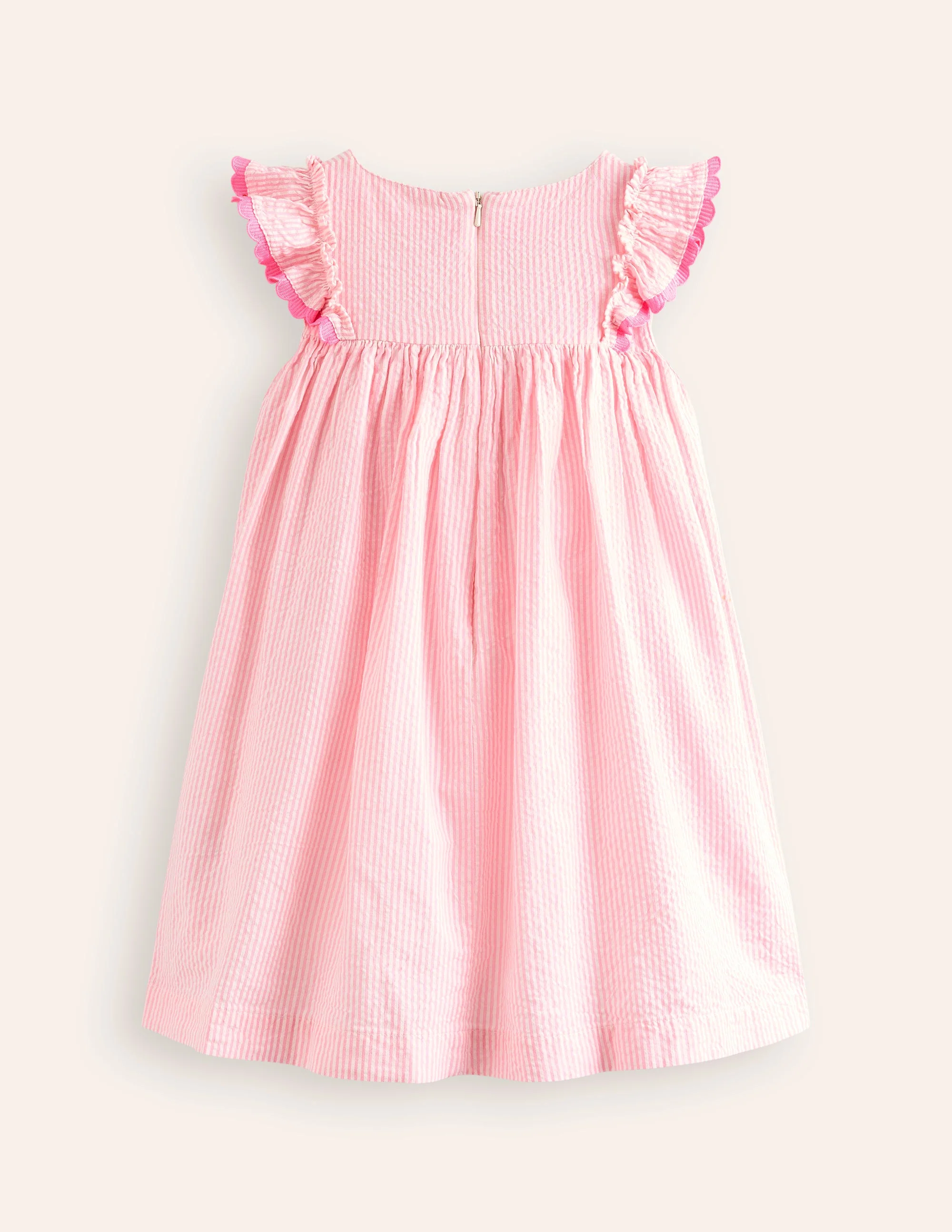 Flatterkleid mit Früchten-Kirschblütenrosa/Naturweiß Himbeere - Image 2
