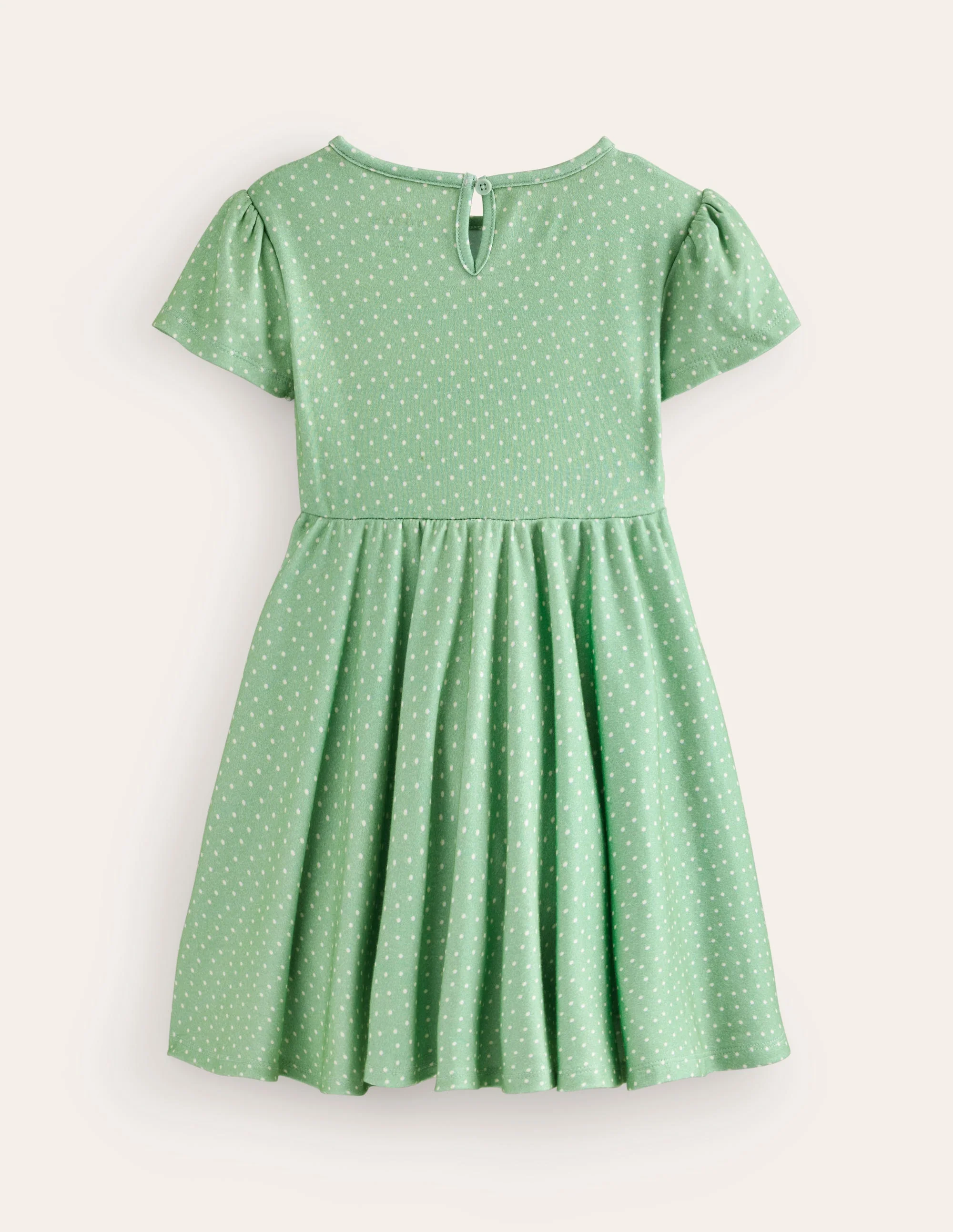 Flatterndes Kleid zum Herumwirbeln-Pistaziengrün Blumen - Image 2
