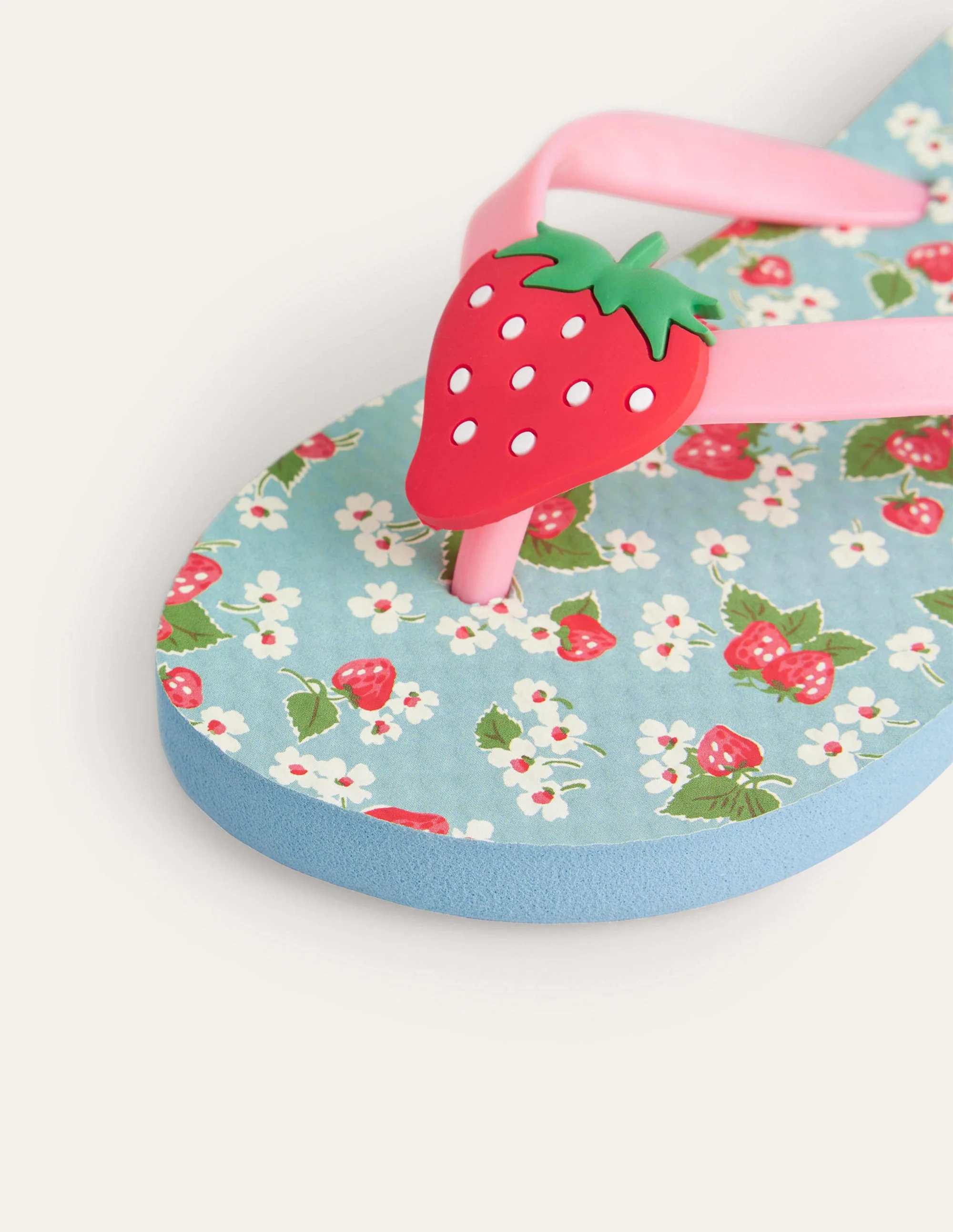 Flip-Flops (Mädchen)-Erdbeerrosa, Blumenmuster - Image 3