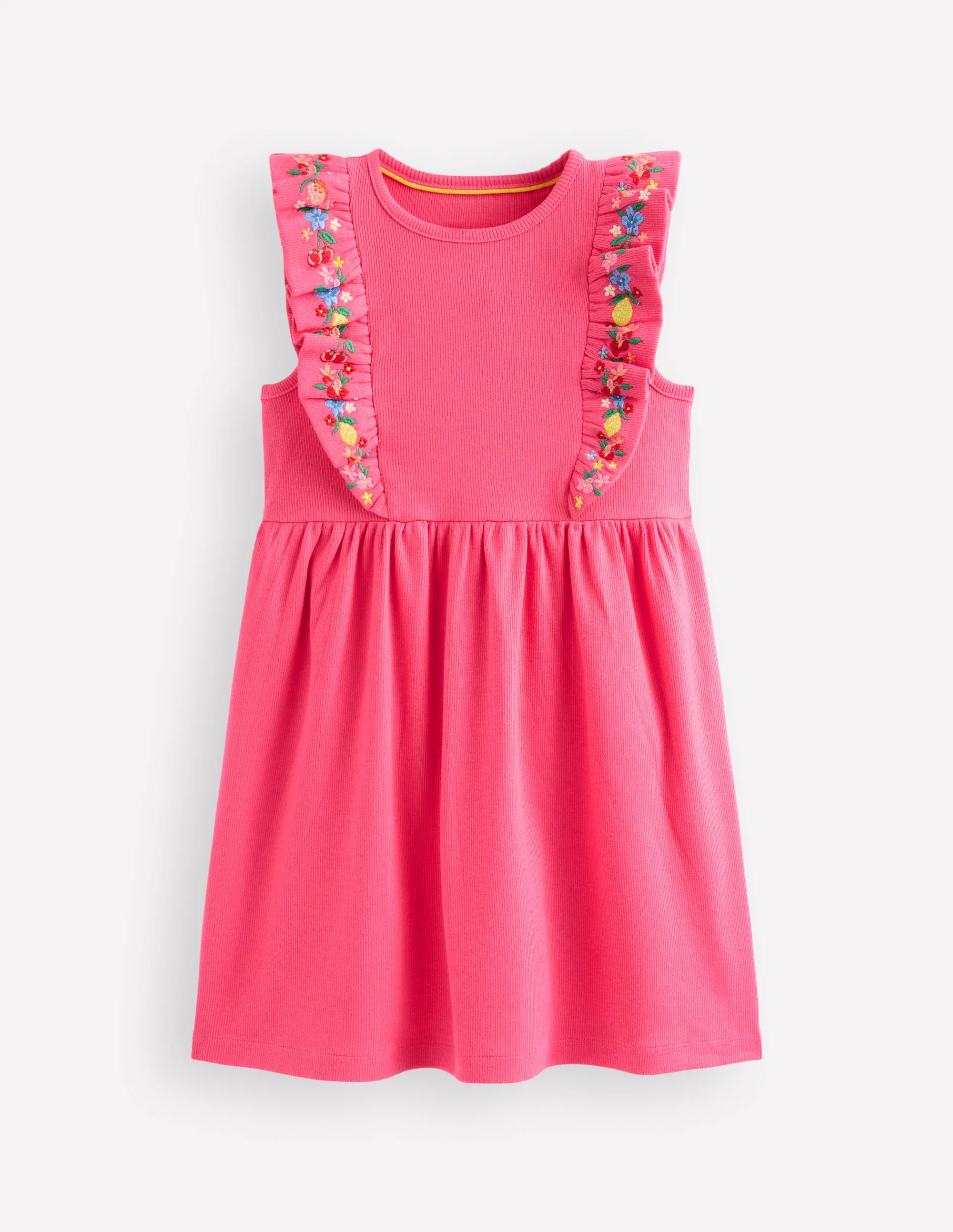 Frieda Besticktes Kleid-Rosenblattrosa - Image 2
