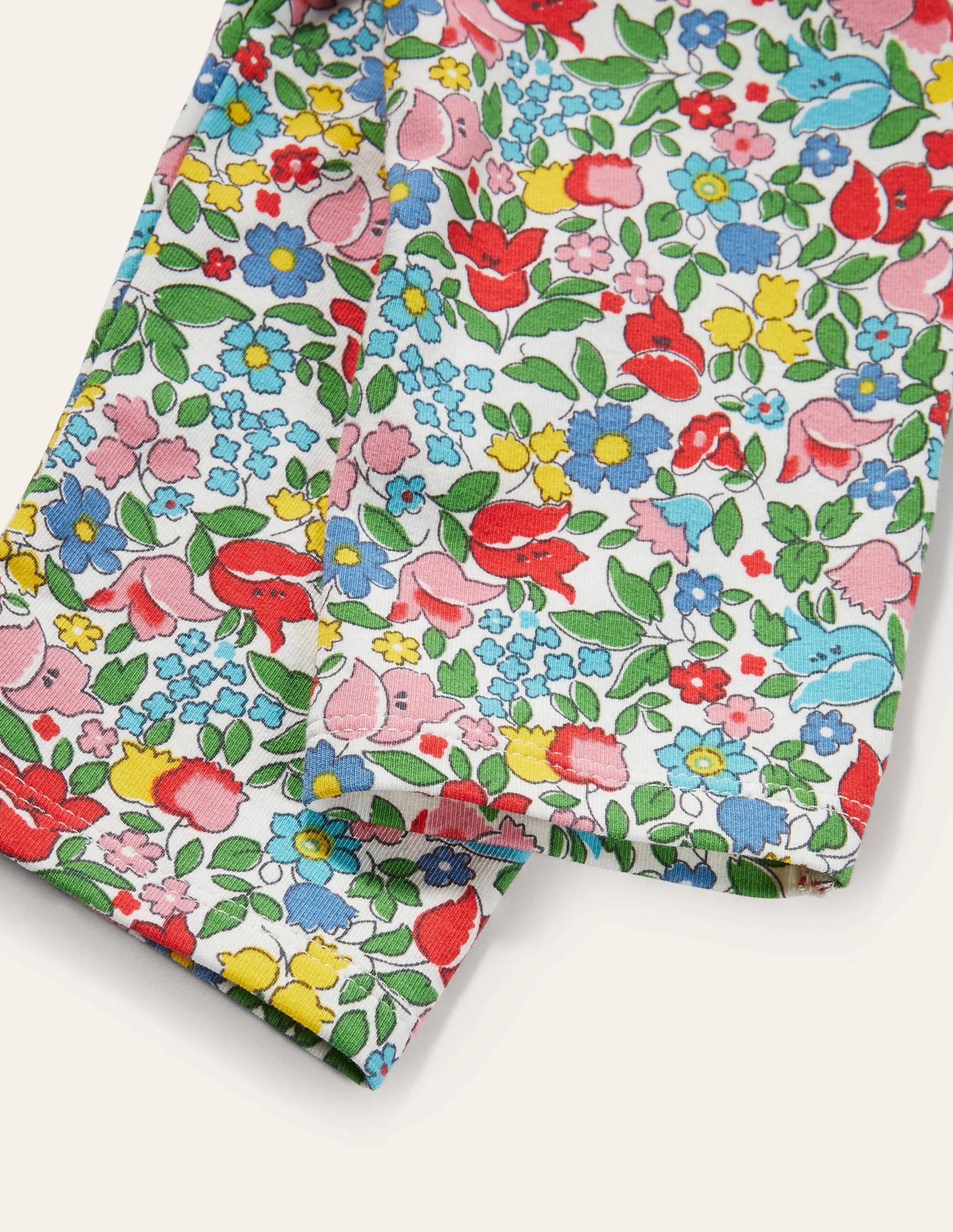 Fröhliche 7/8-Leggings-Bunt, Filigranes Vintage-Blumenmuster - Image 3
