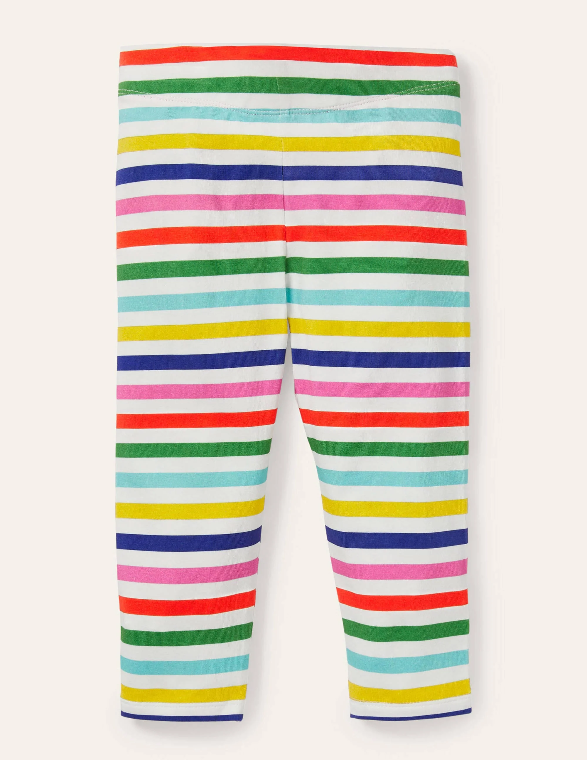 Fröhliche 7/8-Leggings-Bunt, Gestreift