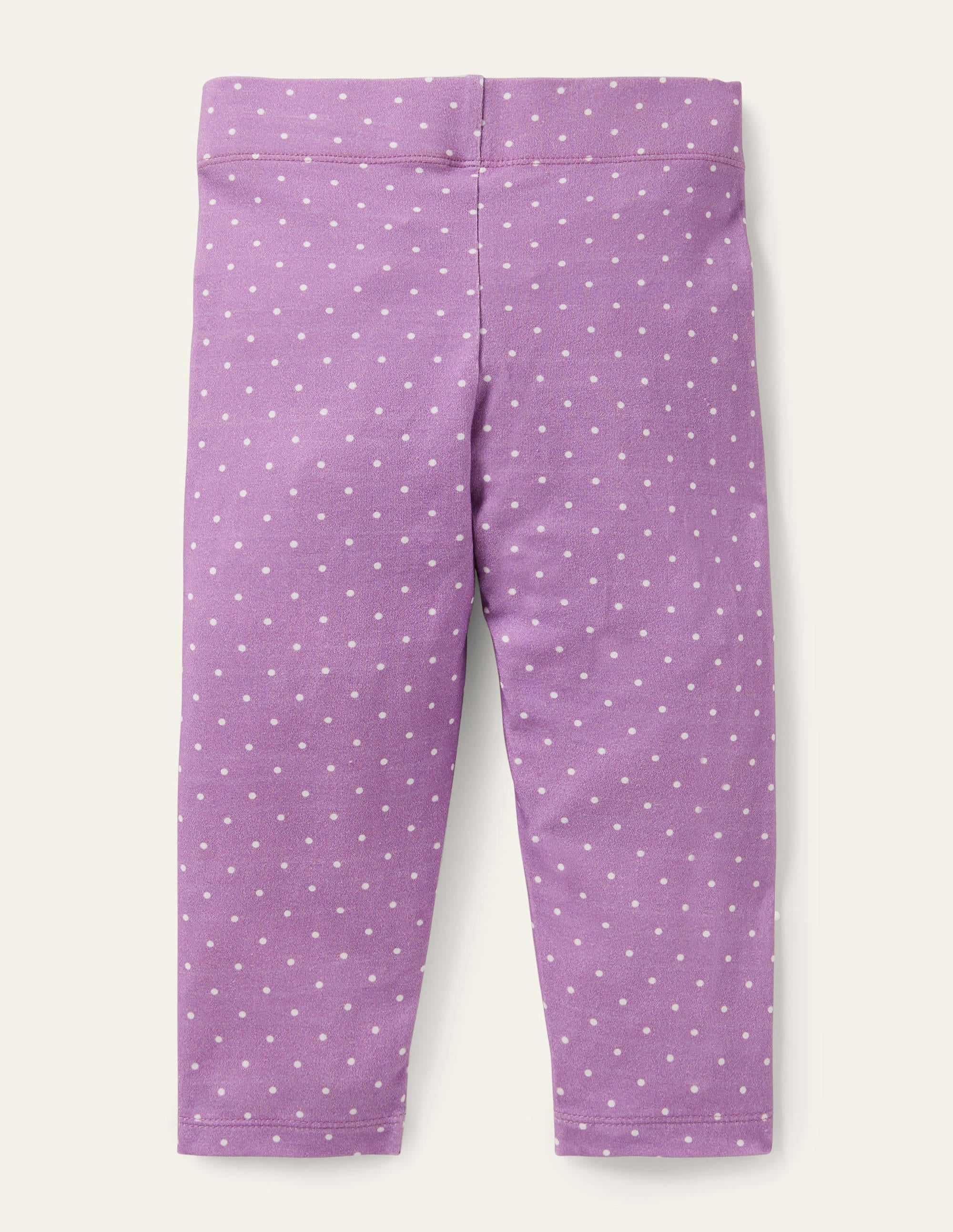 Fröhliche 7/8-Leggings-Kühles Violett/Naturweiß, Pünktchen - Image 4