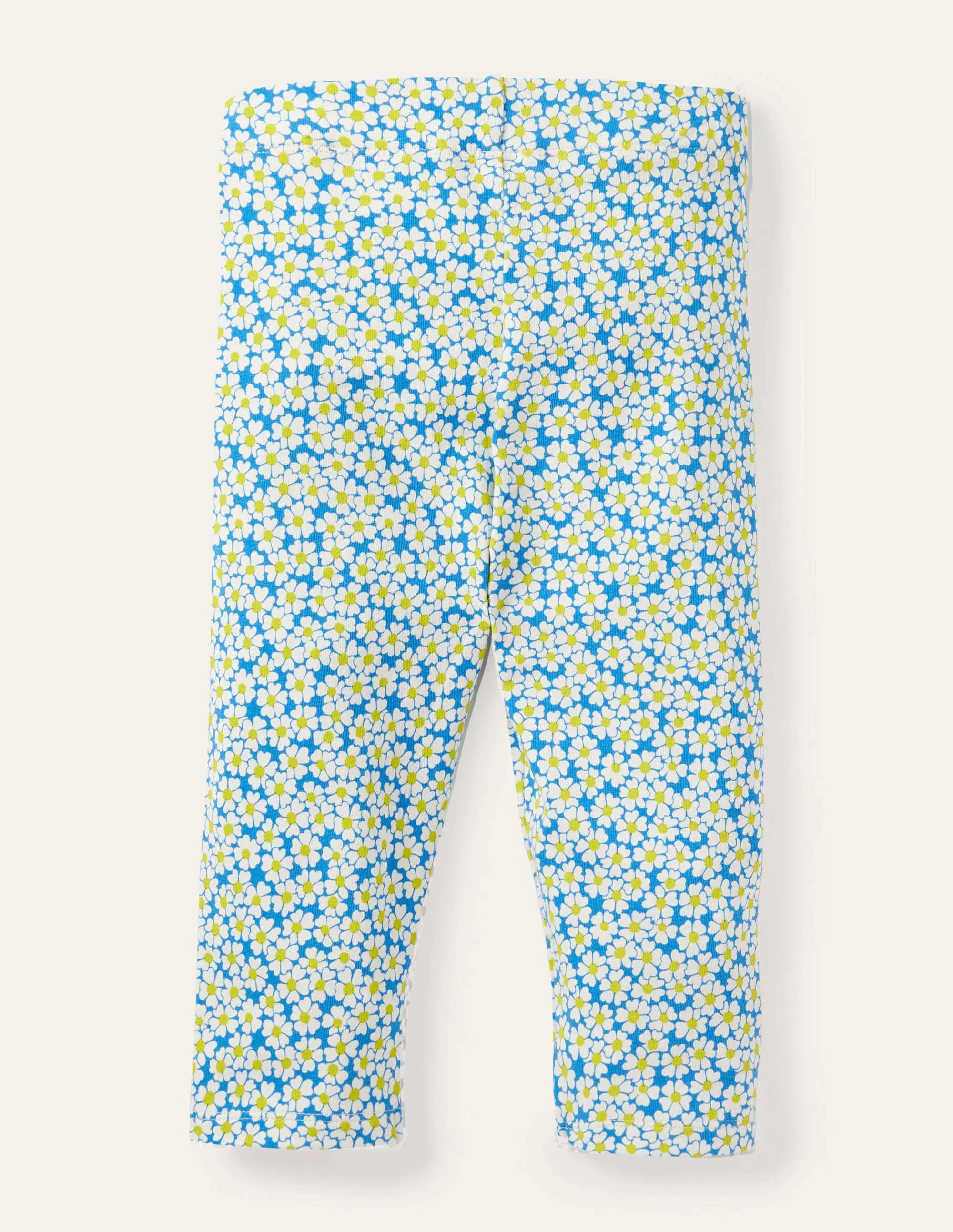 Fröhliche 7/8-Leggings-Marokkoblau, Gänseblümchenmuster - Image 2
