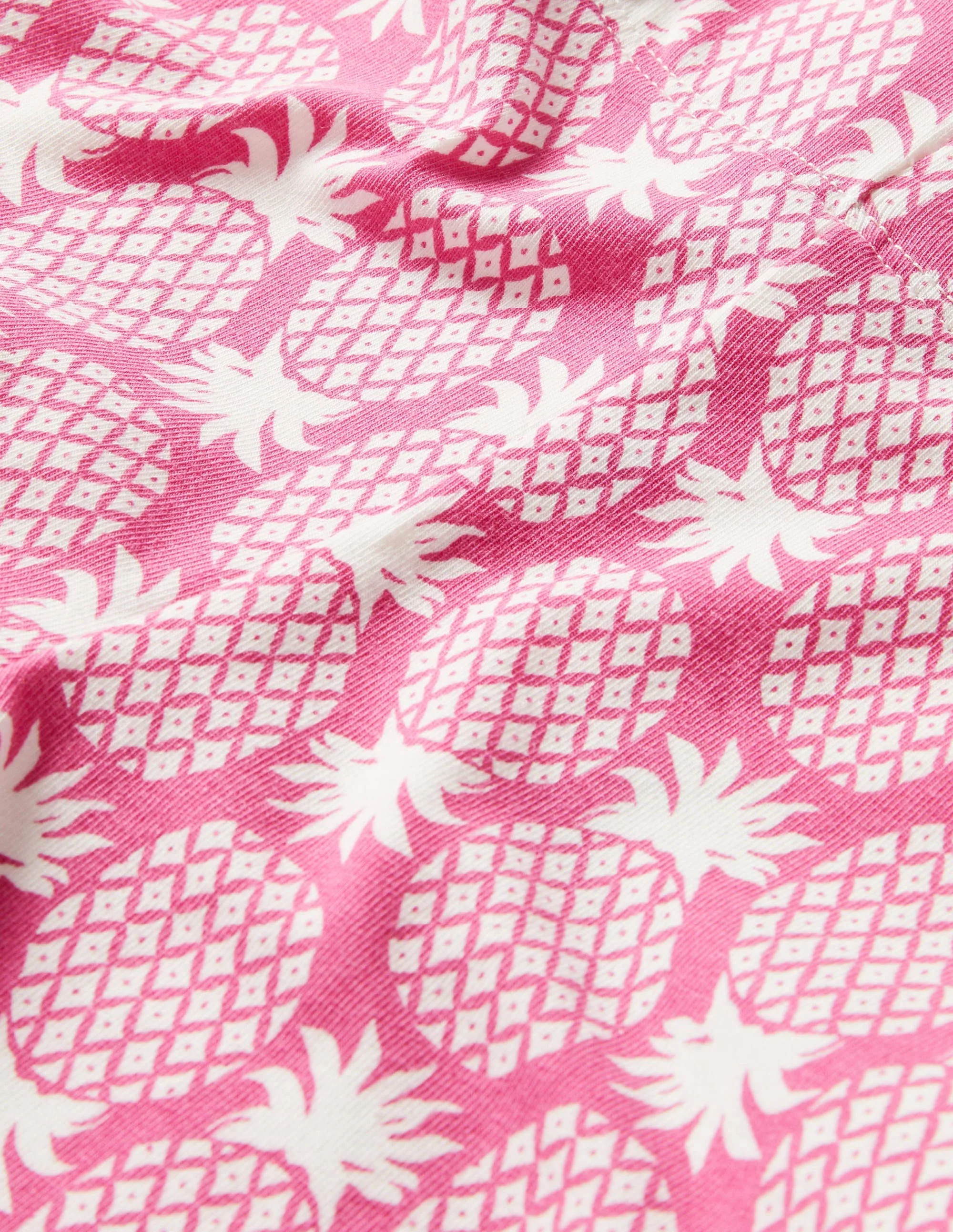 Fröhliche 7/8-Leggings-Pink, Geometrisches Ananasmuster - Image 3