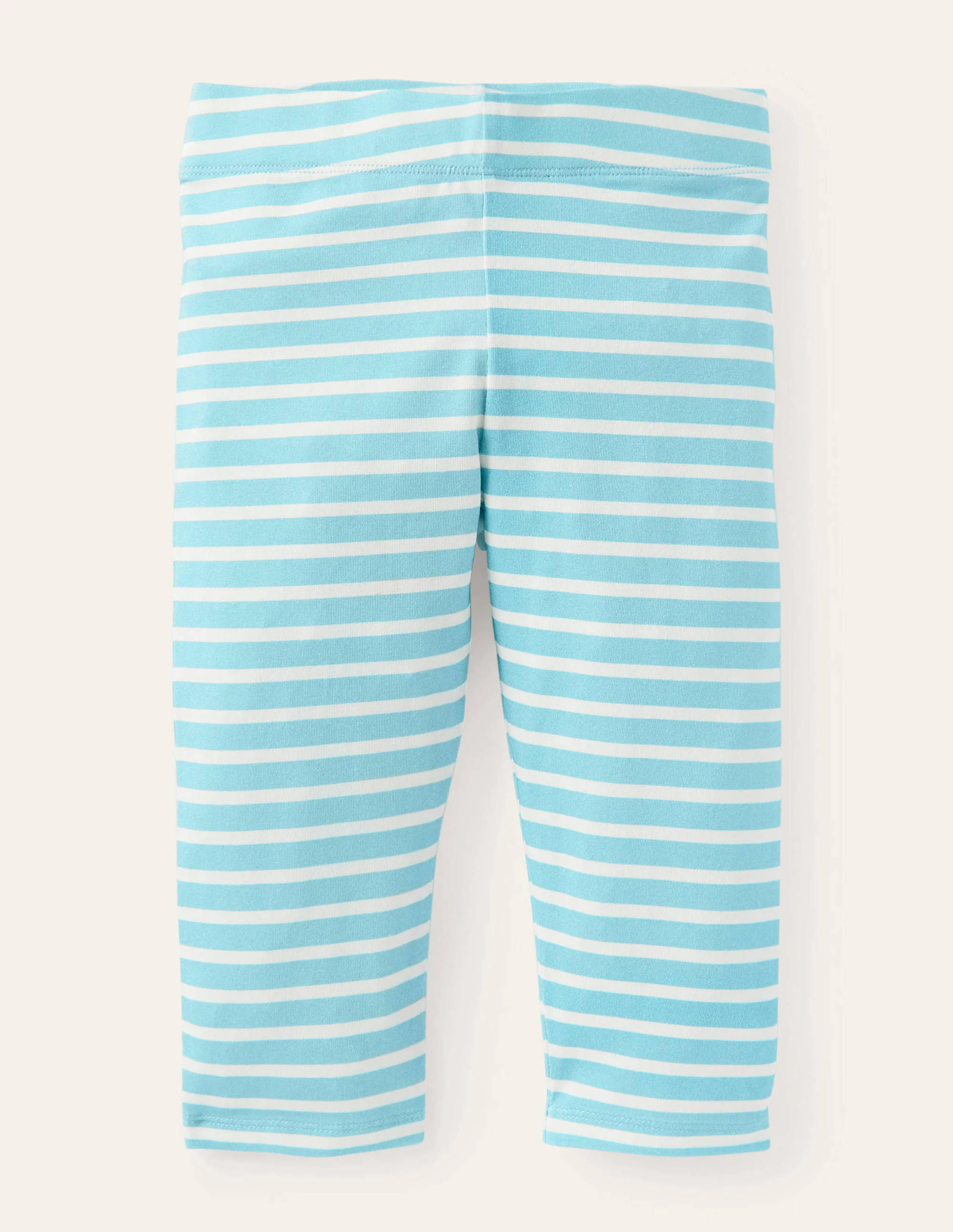 Fröhliche 7/8-Leggings-Wasserblau/Naturweiß
