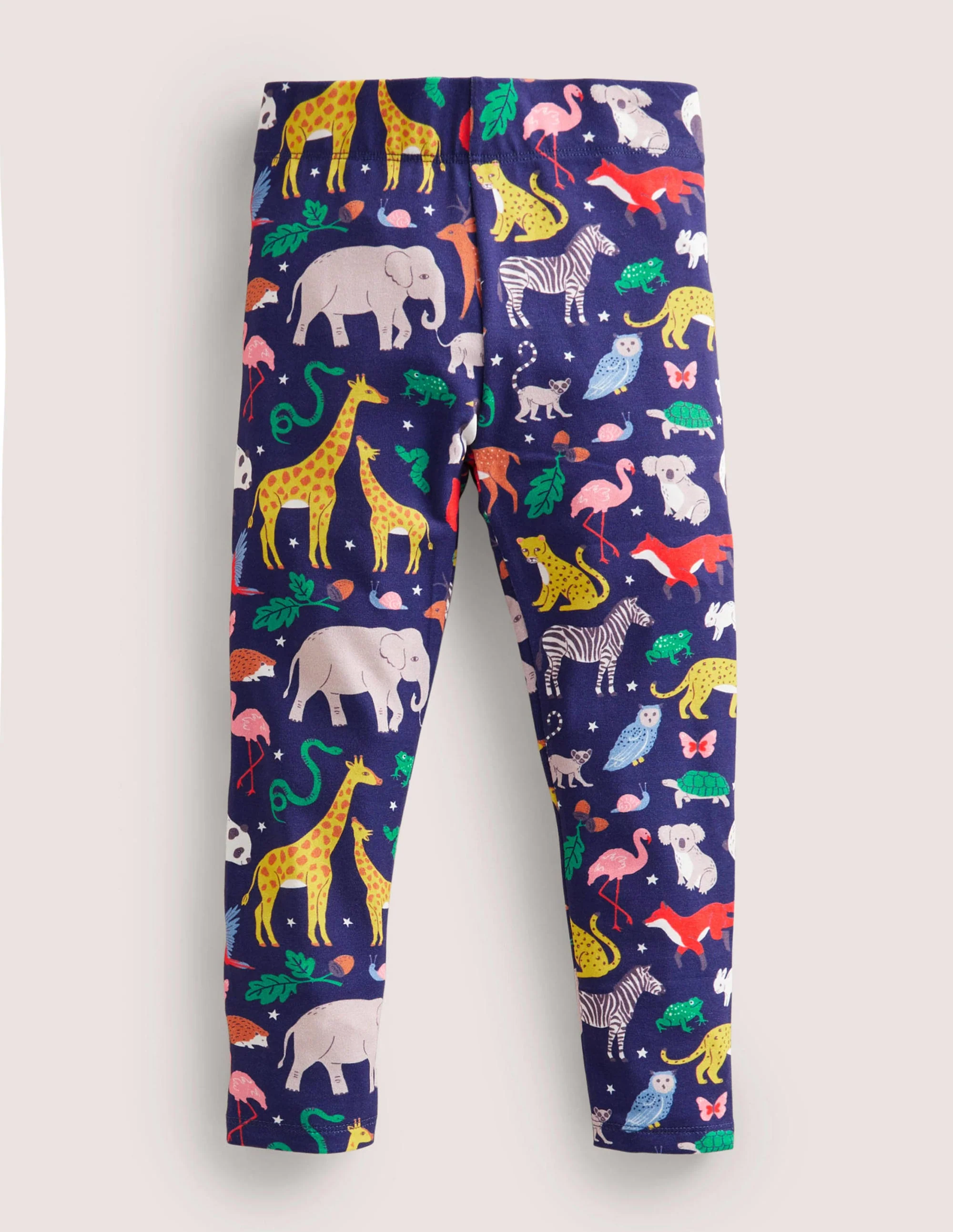 Fröhliche bequeme Leggings-Segelblau, Tiere der Welt