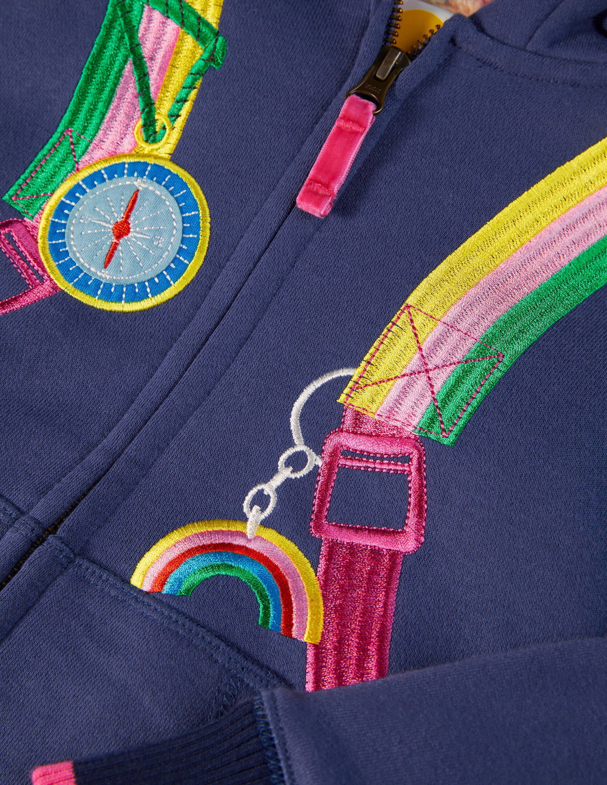 Fröhliche Kapuzenjacke mit kuscheligem Futter-Segelblau, Rucksack - Image 3