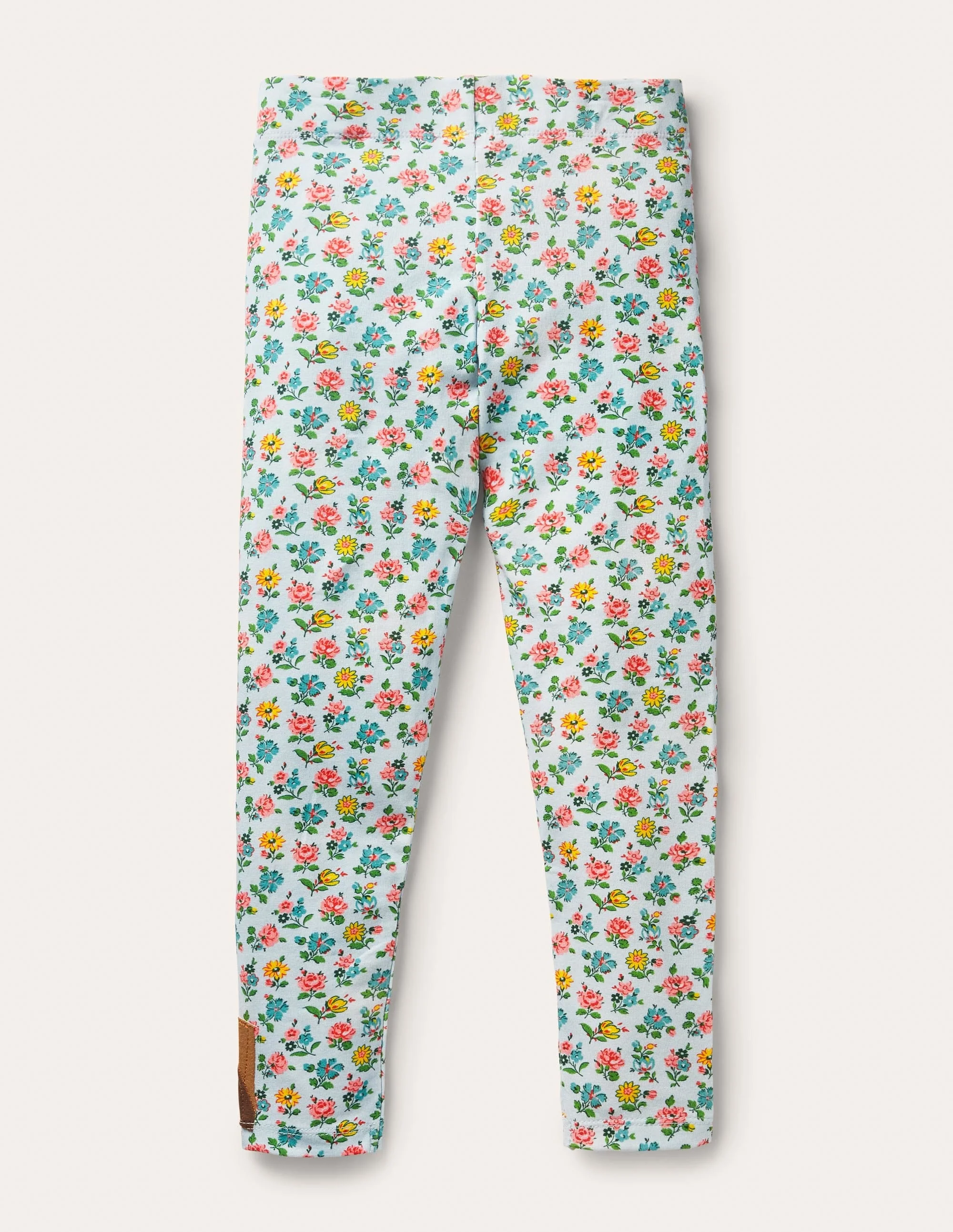 Fröhliche Leggings mit Applikation-Provence-Blau, Blumenmuster/Meerschweinchen - Image 2