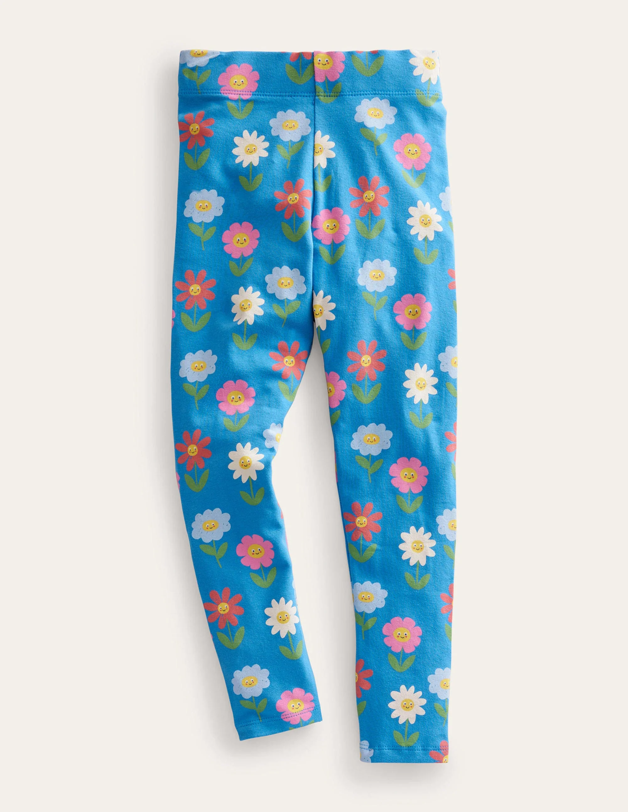 Fröhliche Leggings-Penzance-Blau, Blumen