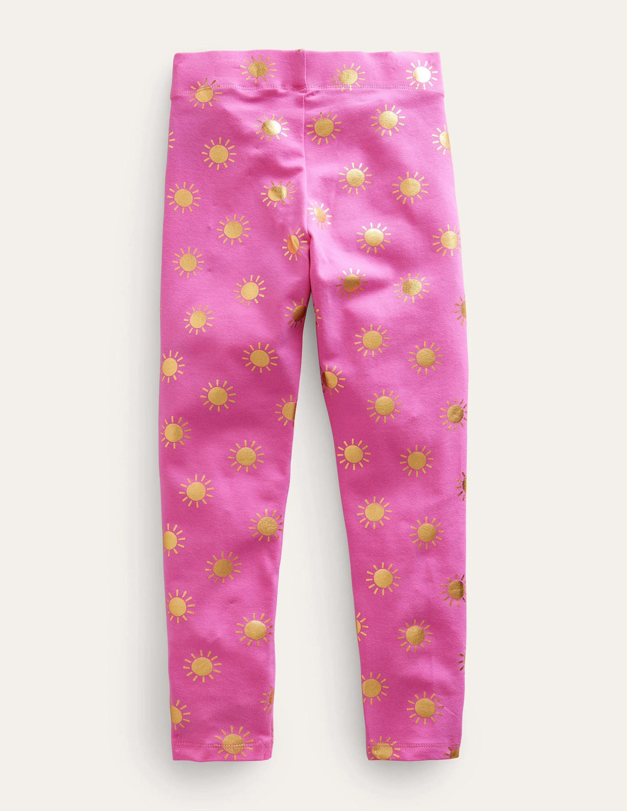 Fröhliche Leggings-Rosarot, Goldfolien-Sonnen - Image 2