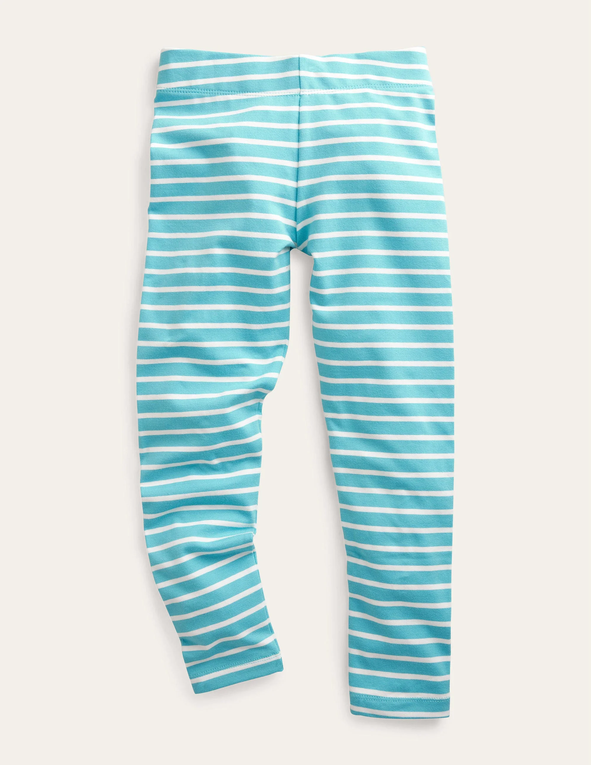 Fröhliche Leggings-Wasserblau/Naturweiß