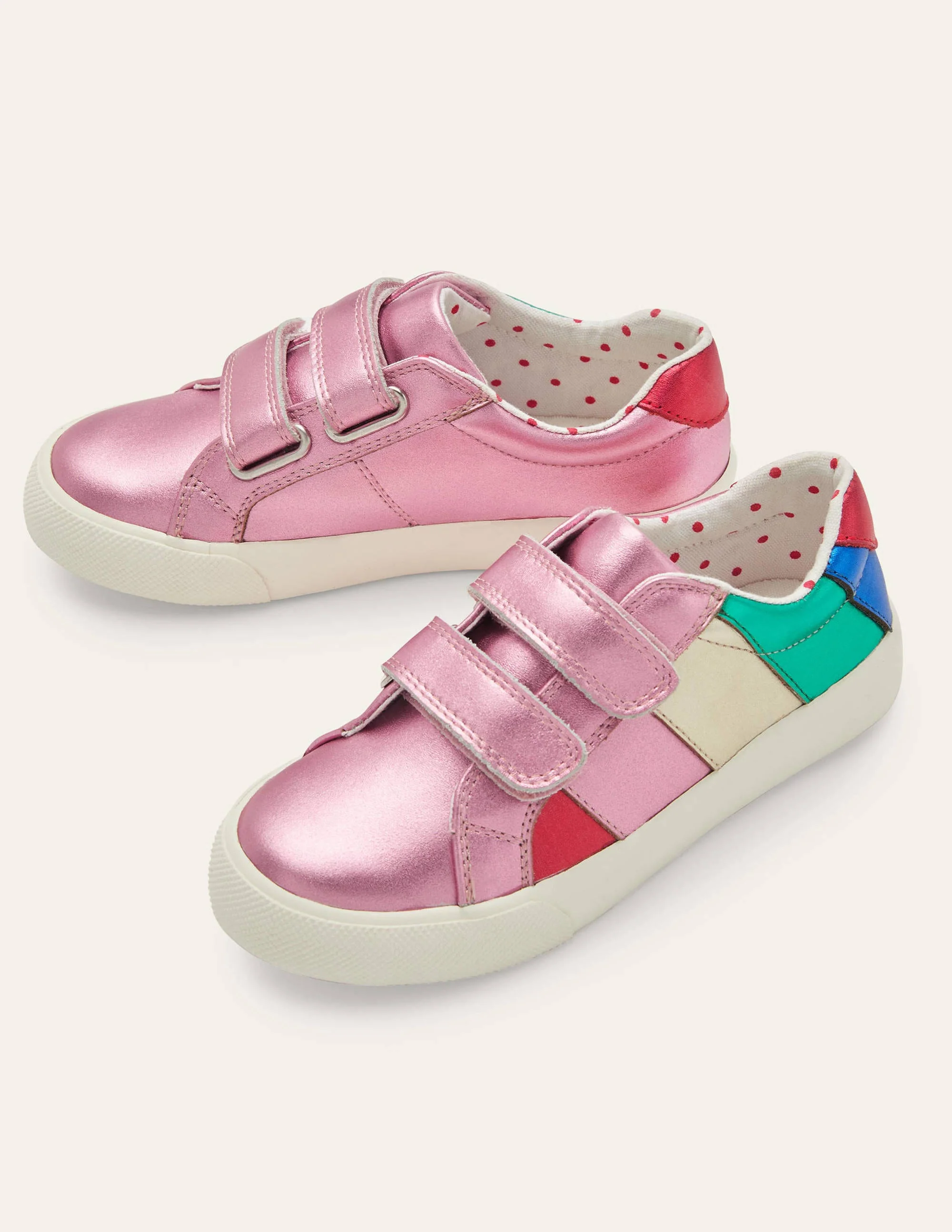 Fröhliche Turnschuhe-Bunt/Metallic, Regenbogen