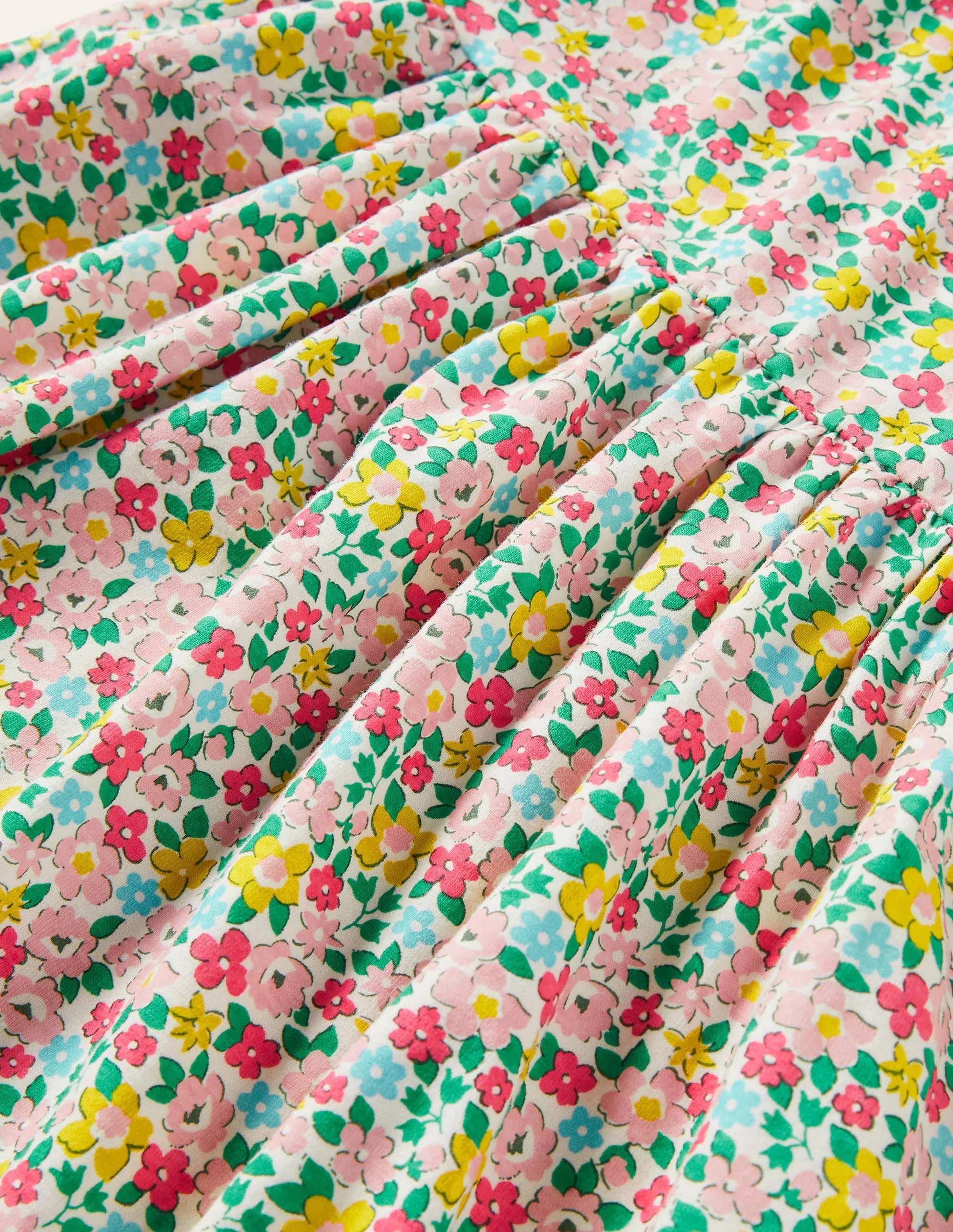 Fröhliches Jerseykleid-Bunt, Frühlingsblumen - Image 3