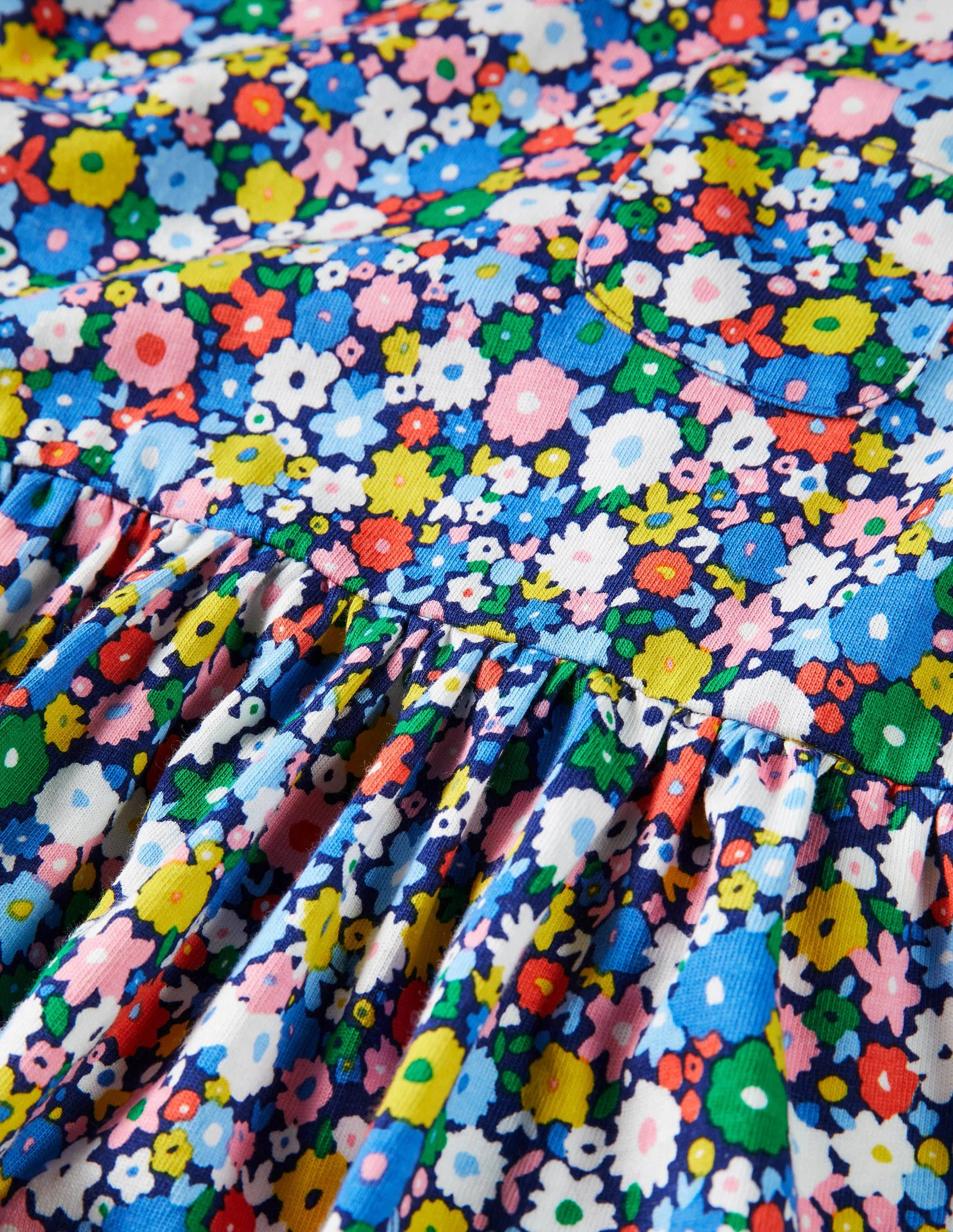 Fröhliches Jerseykleid-Elisabethanisches Blau, Blumenbeet - Image 3