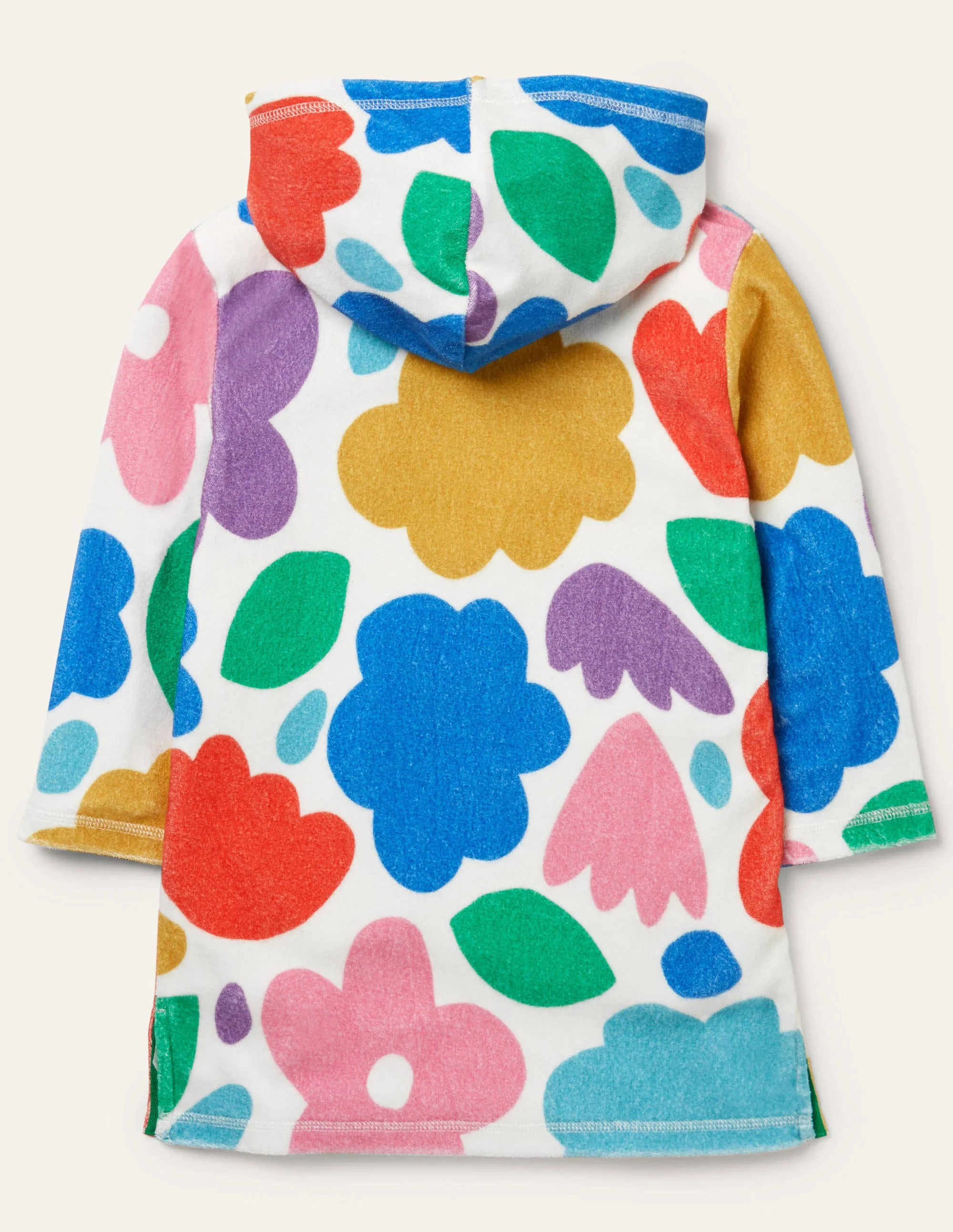 Frottee-Badeponcho-Bunt, Blumen - Image 2