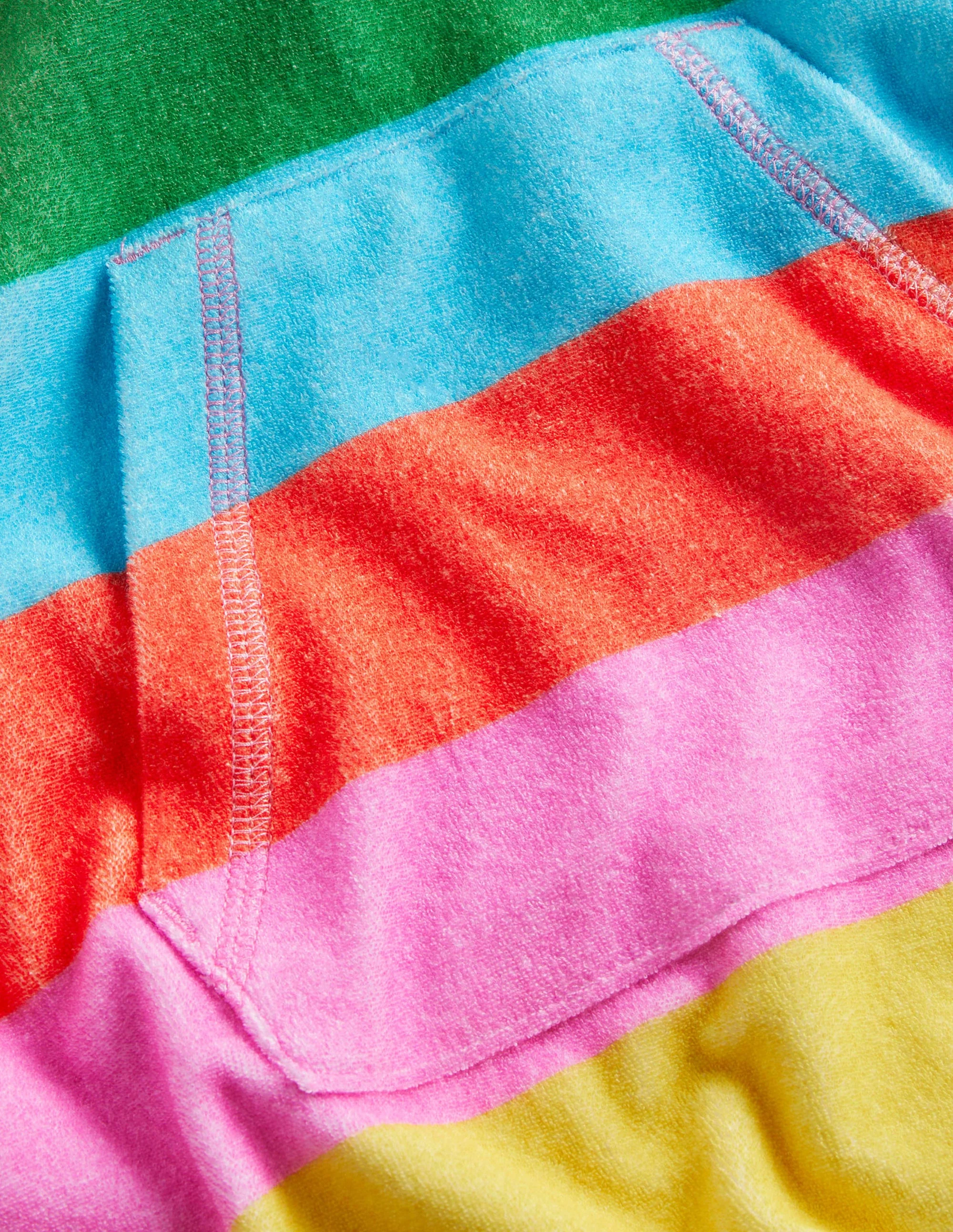 Frottee-Badeponcho-Bunt, Regenbogenfarben - Image 3