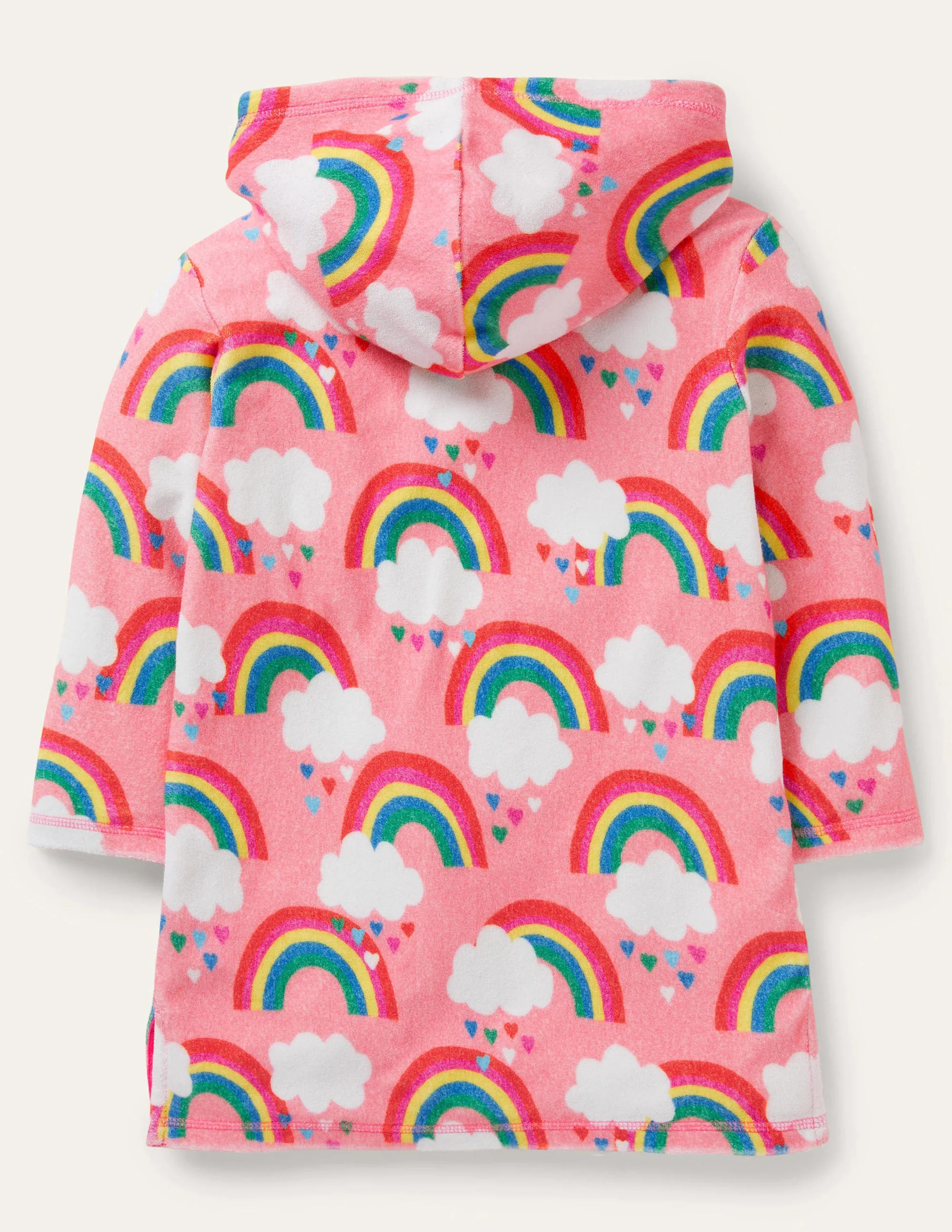 Frottee-Badeponcho-Limonadenrosa, Regenbogen - Image 2