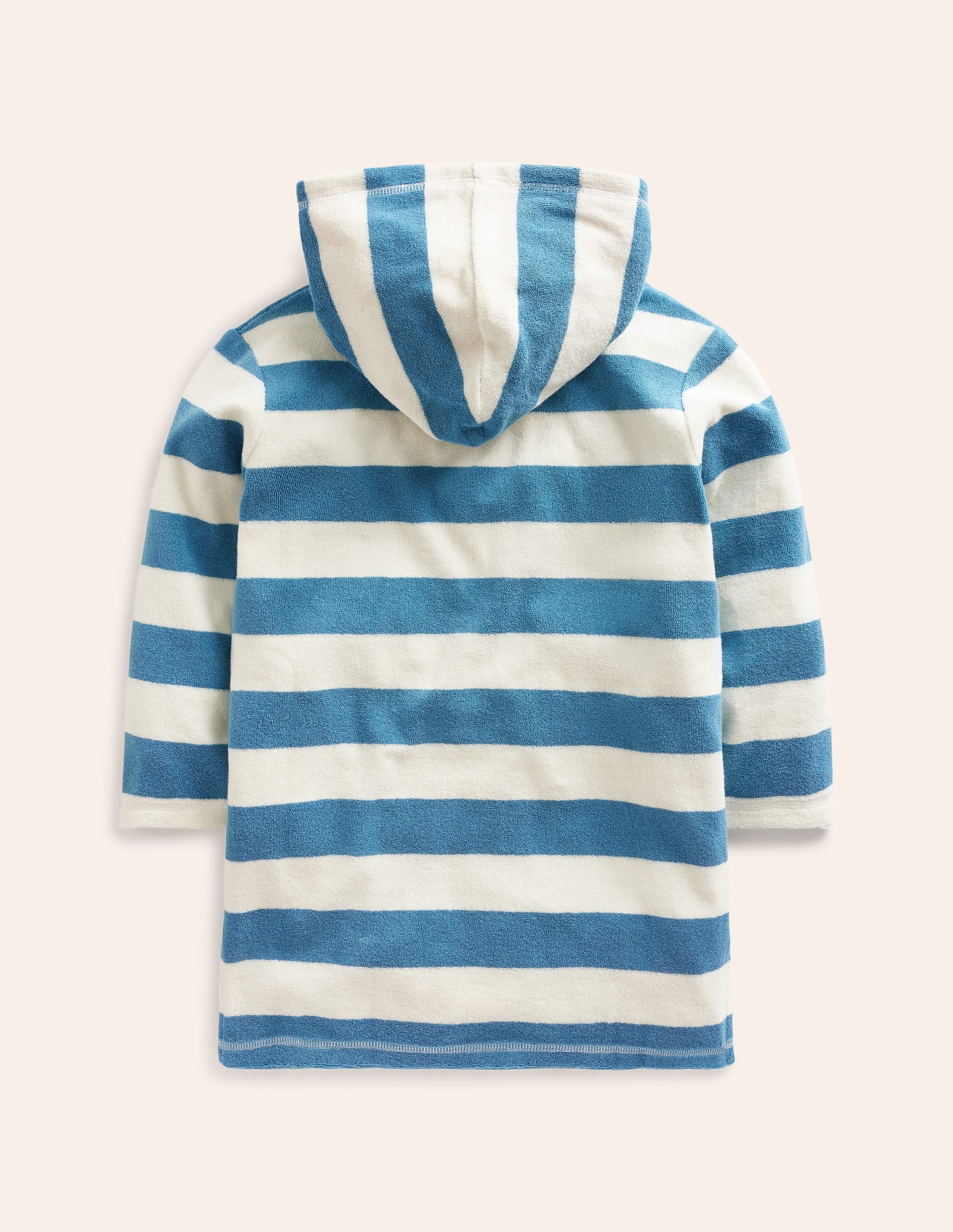 Frottee-Badeponcho mit Applikation-Meeresblau/ Naturweiß Delfin - Image 2