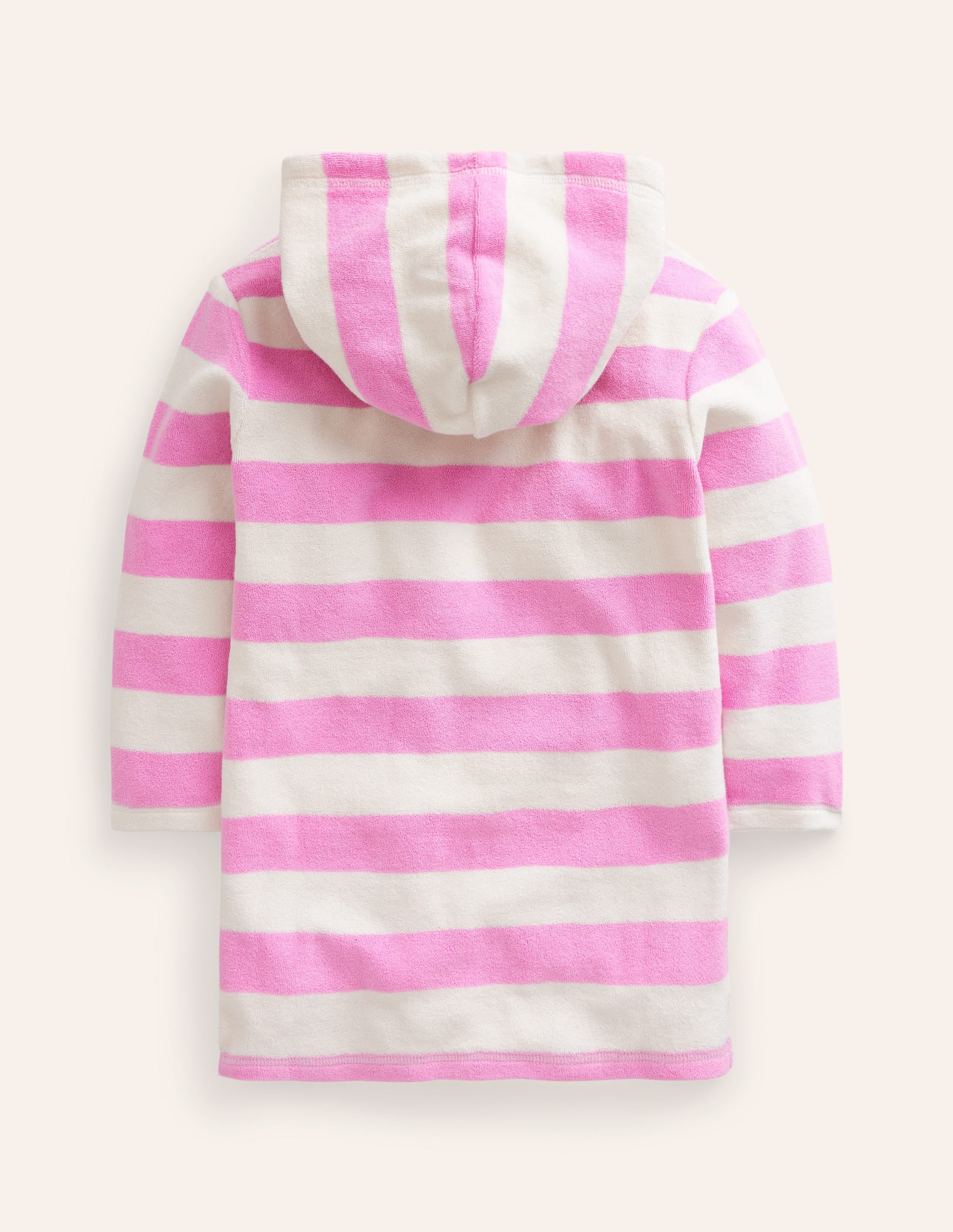 Frottee-Badeponcho mit Applikation-Rosa / Vanille Eiscreme - Image 2