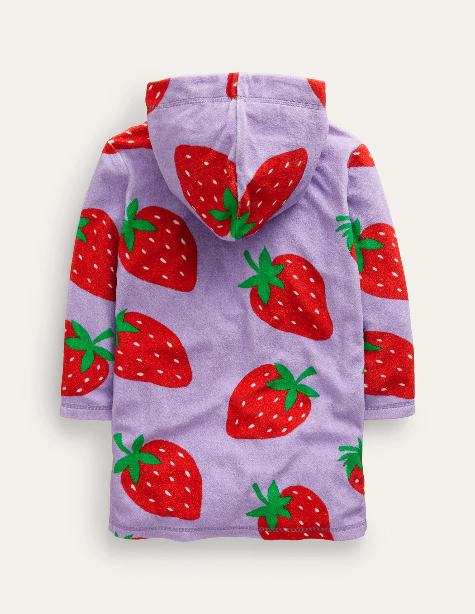 Frottee-Badeponcho-Parma-Violett Erdbeeren - Image 2