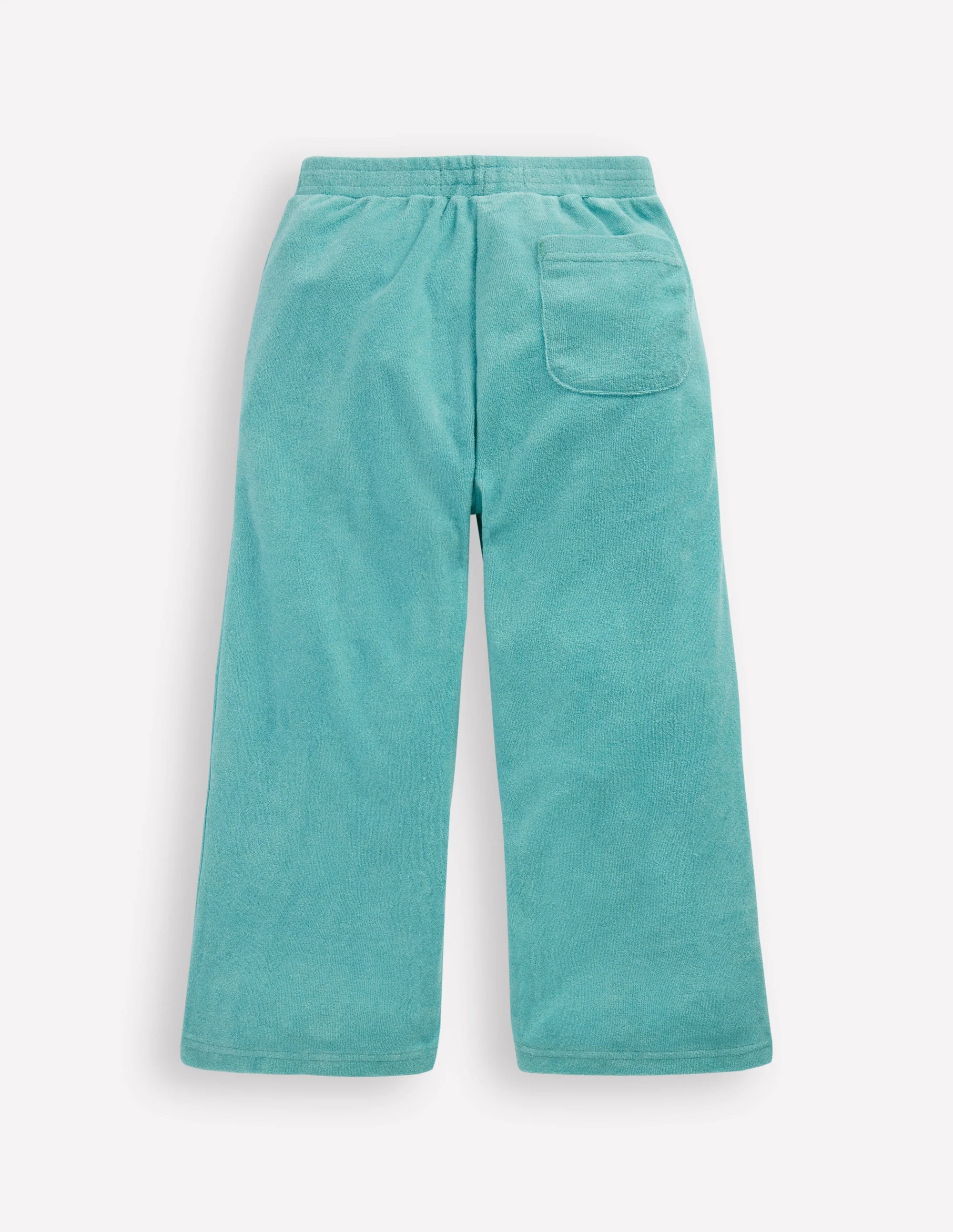 Frottee-Hose mit geradem Bein-Blaue Stickerei - Image 2