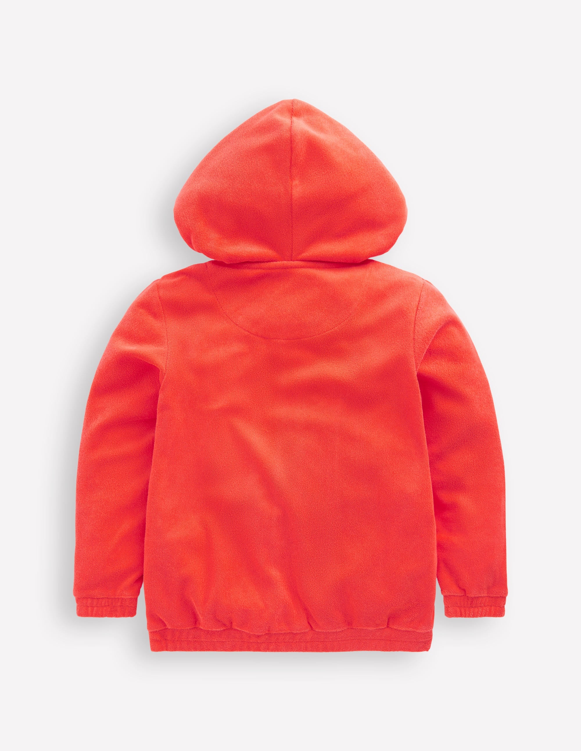 Frottee-Kapuzenjacke-Korallenorange Blumen - Image 2
