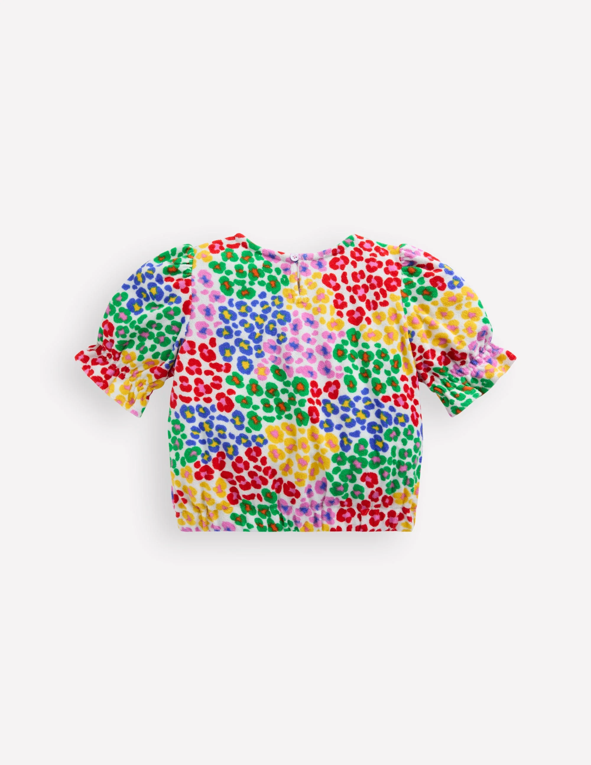 Frottee-Oberteil-Bunt, Regenbogenfarbenes Leopardenmuster - Image 2