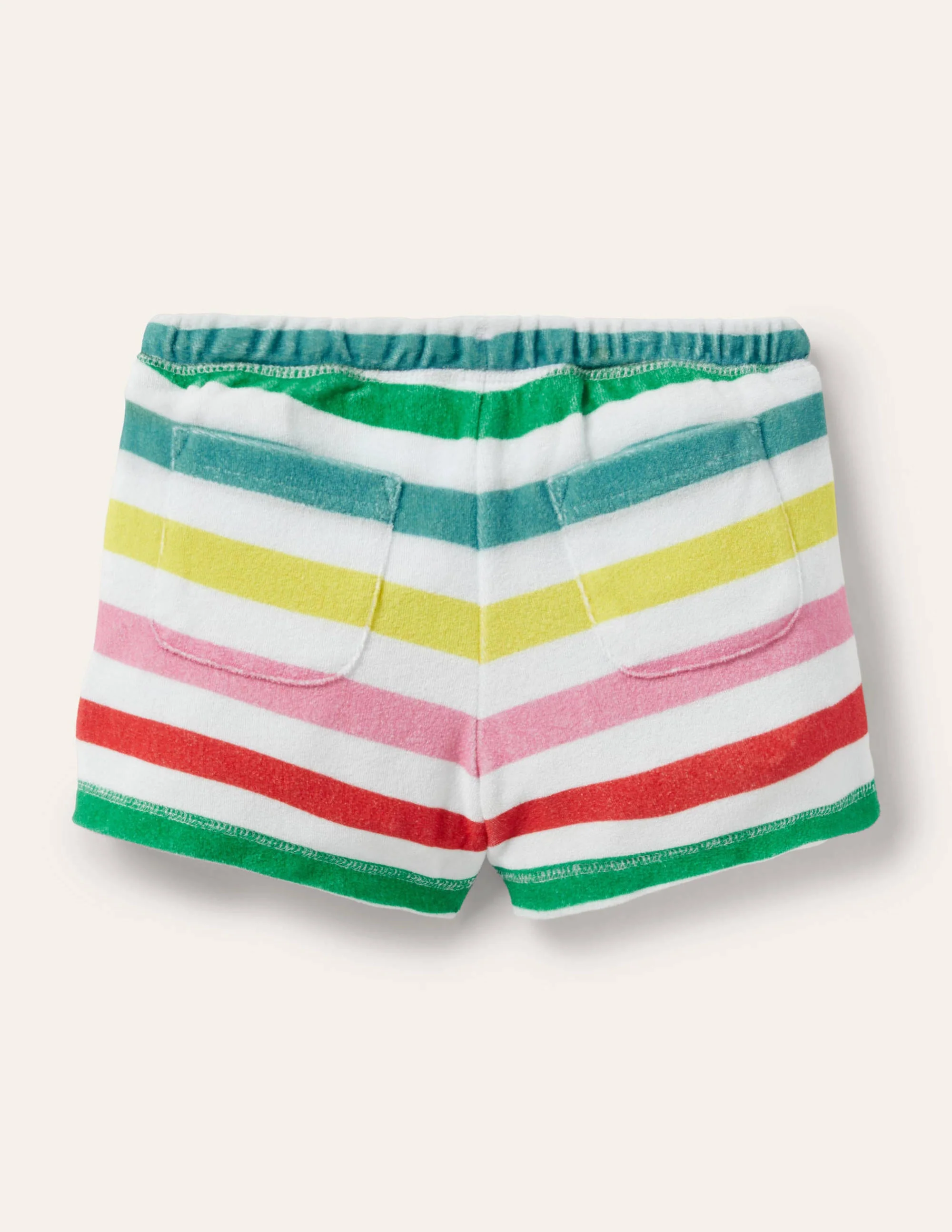 Frottee-Shorts-Bunt, Gestreift - Image 2
