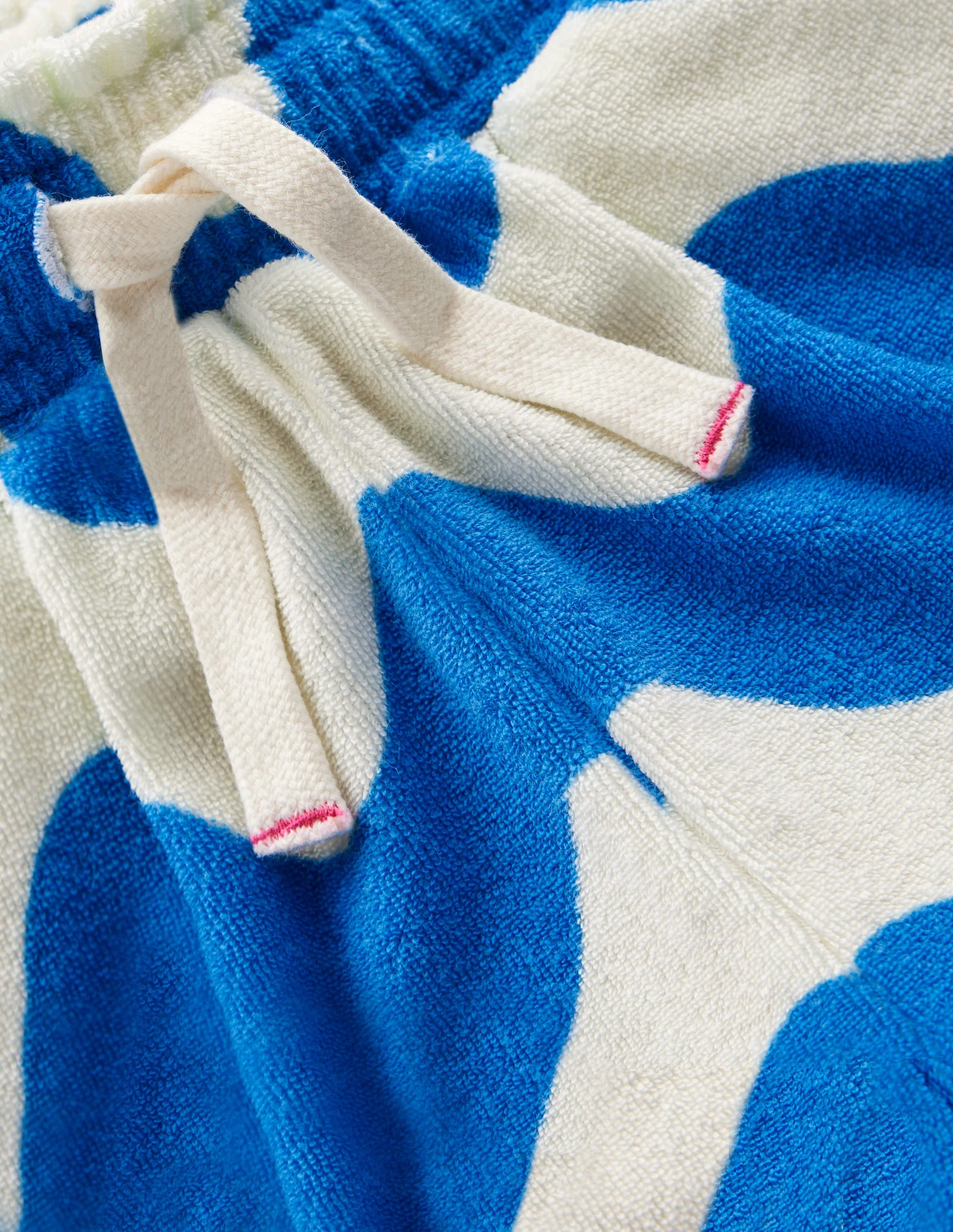 Frottee-Shorts mit Rüschen-Blau, Wellen - Image 3