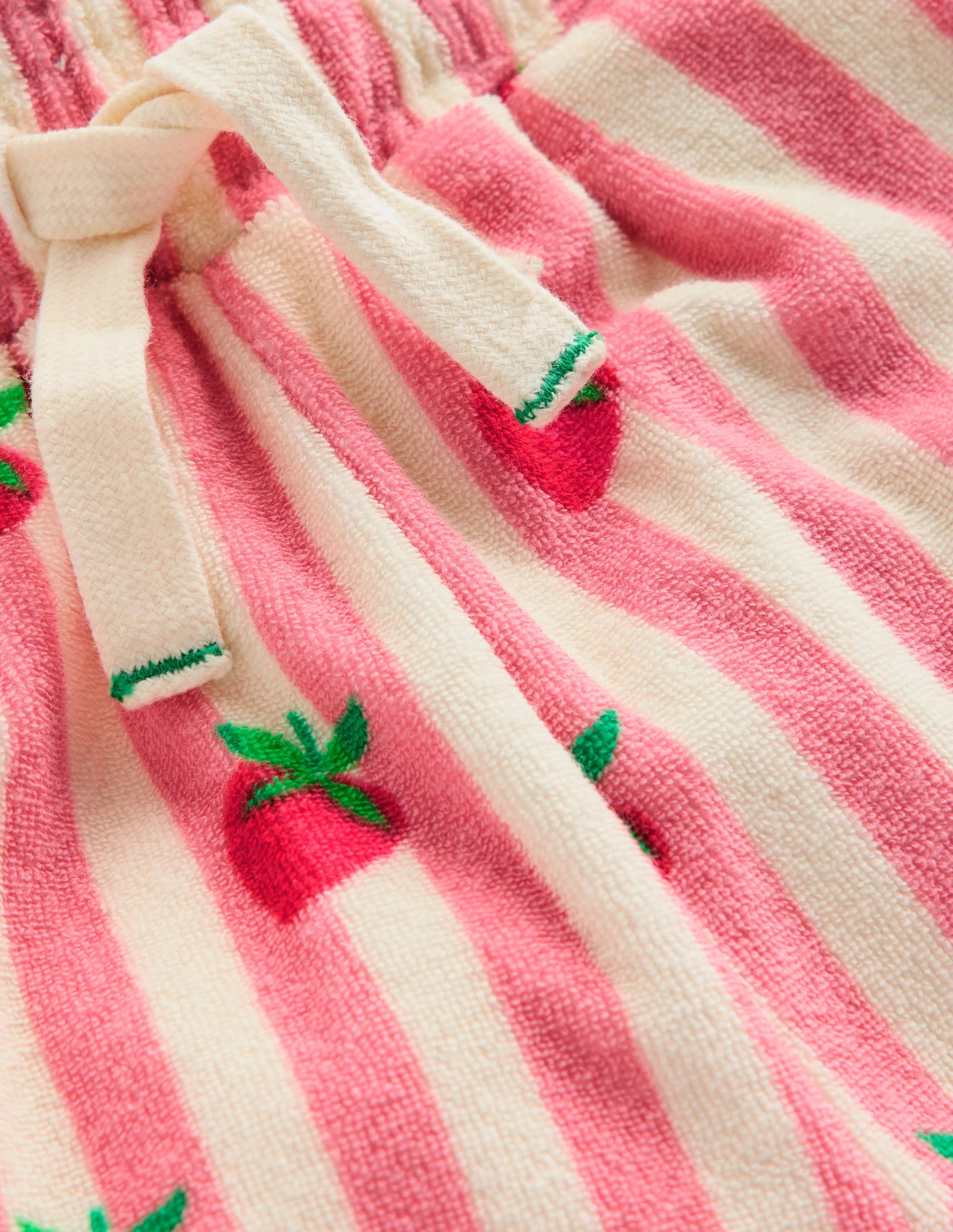 Frottee-Shorts mit Rüschen-Erdbeere Gestreift - Image 3