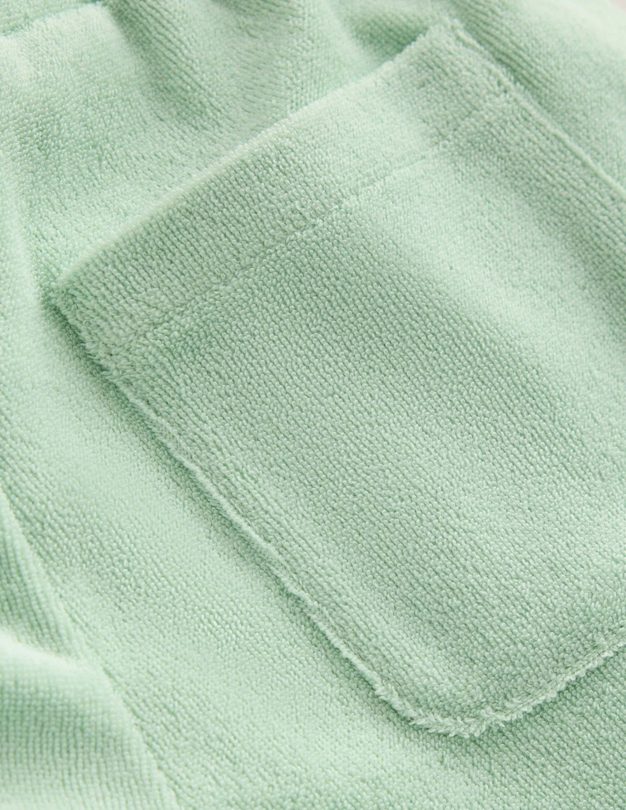 Frottee-Shorts mit Rüschensaum-Pistaziengrün - Image 3