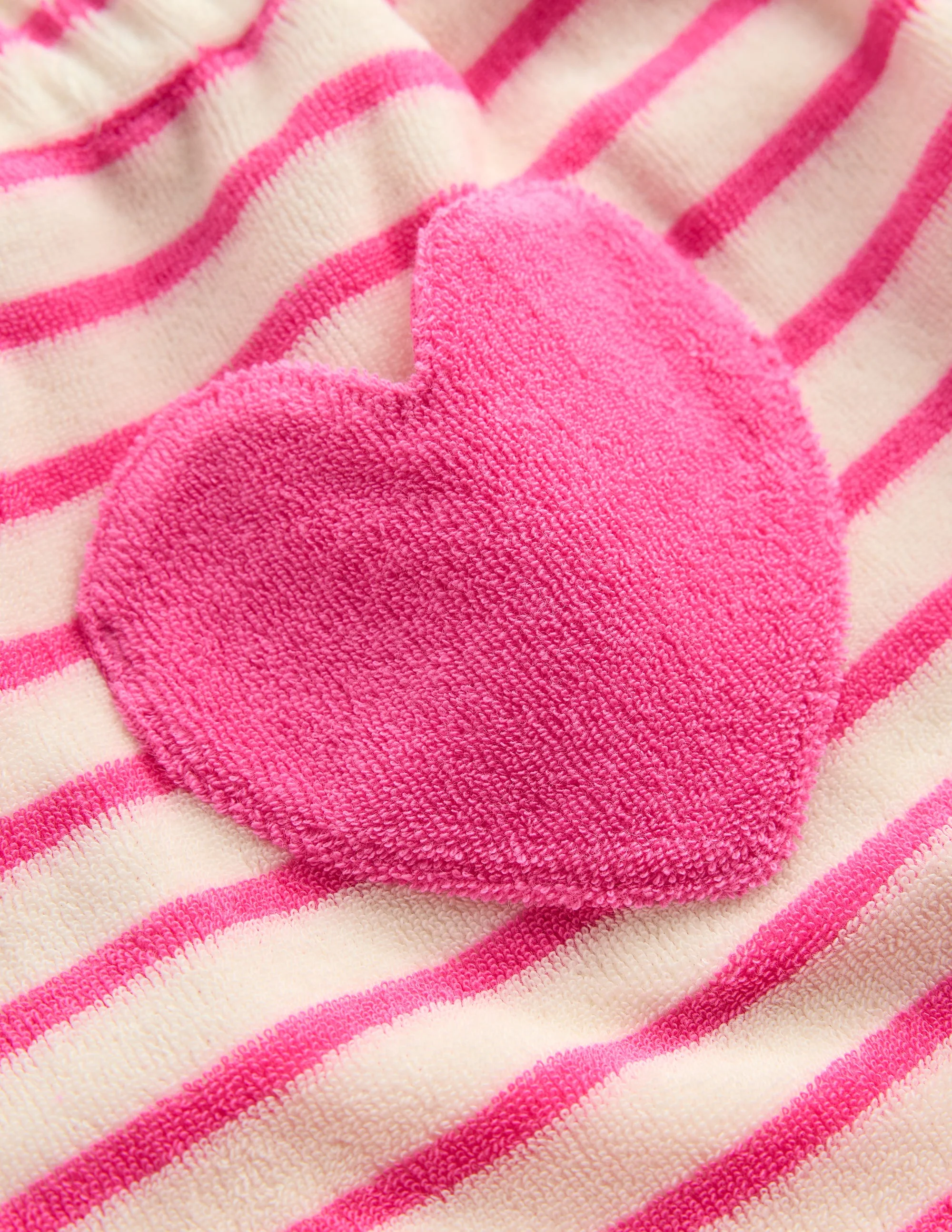 Frottee-Shorts mit Rüschensaum-Sorbet-Rosa/Naturweiß gestreift - Image 3