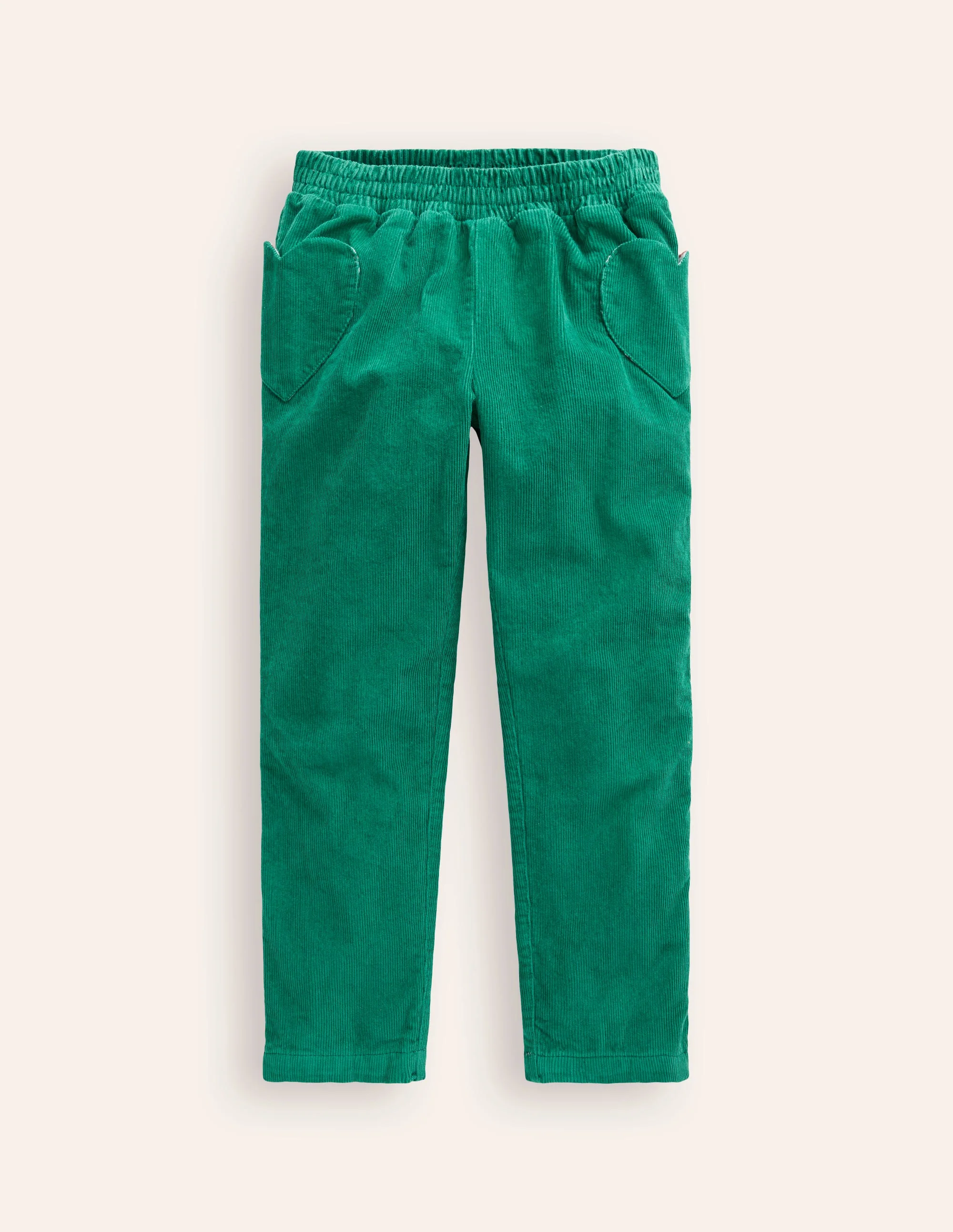 Gefütterte Cordhose zum Hineinschlüpfen-Alpengrün