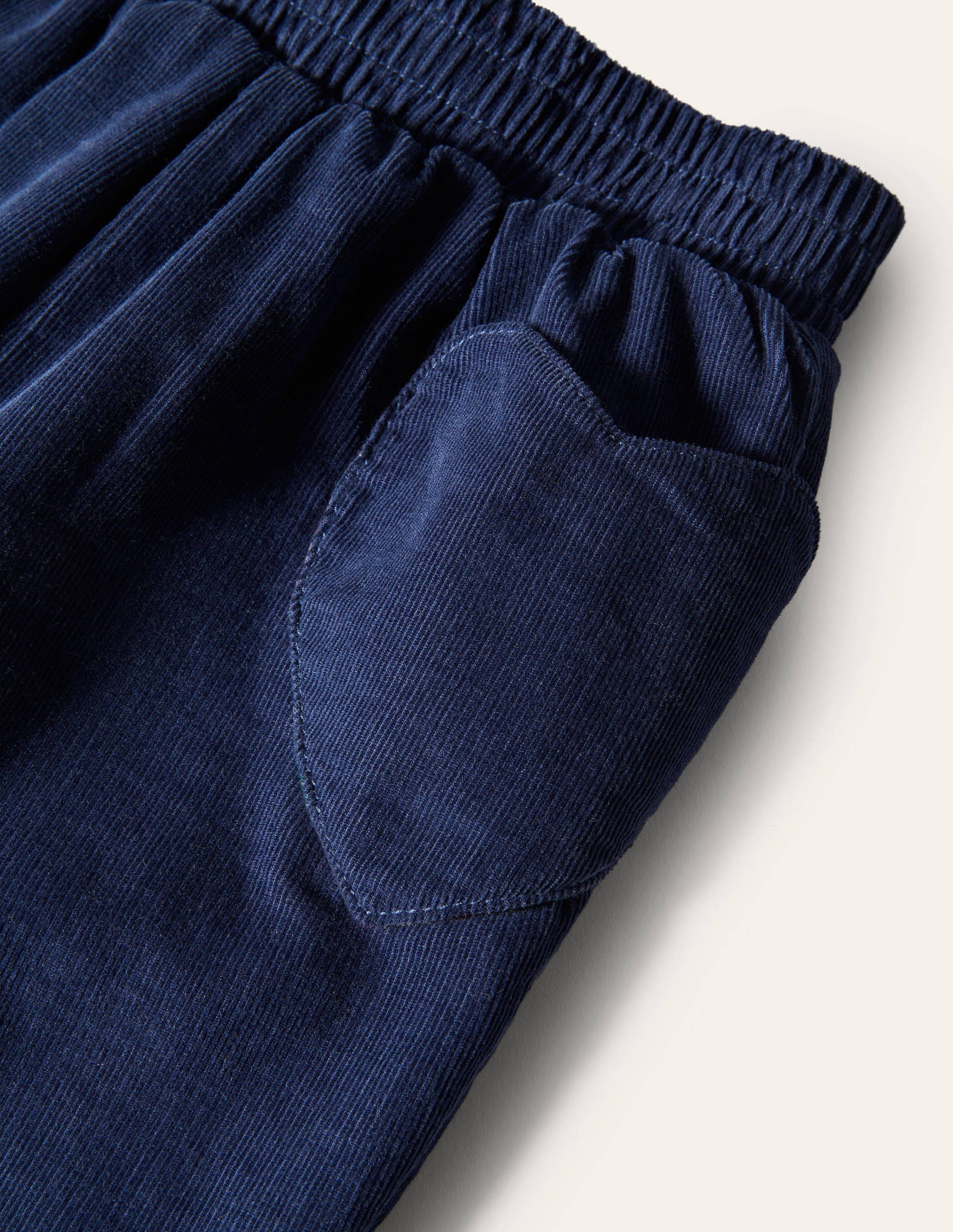 Gefütterte Cordhose zum Hineinschlüpfen-Schuluniform-Navy - Image 2