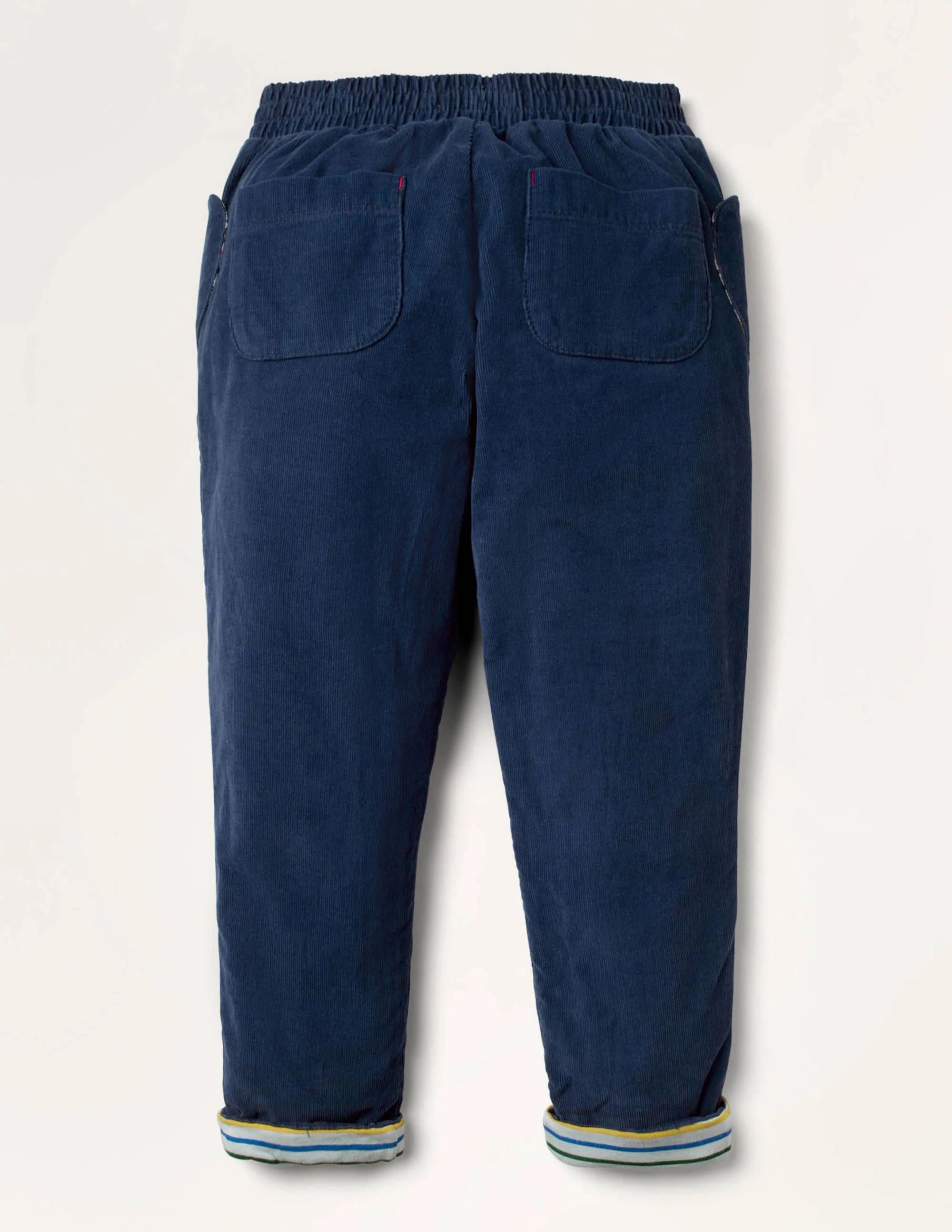 Gefütterte Cordhose zum Hineinschlüpfen-Schuluniform-Navy - Image 3