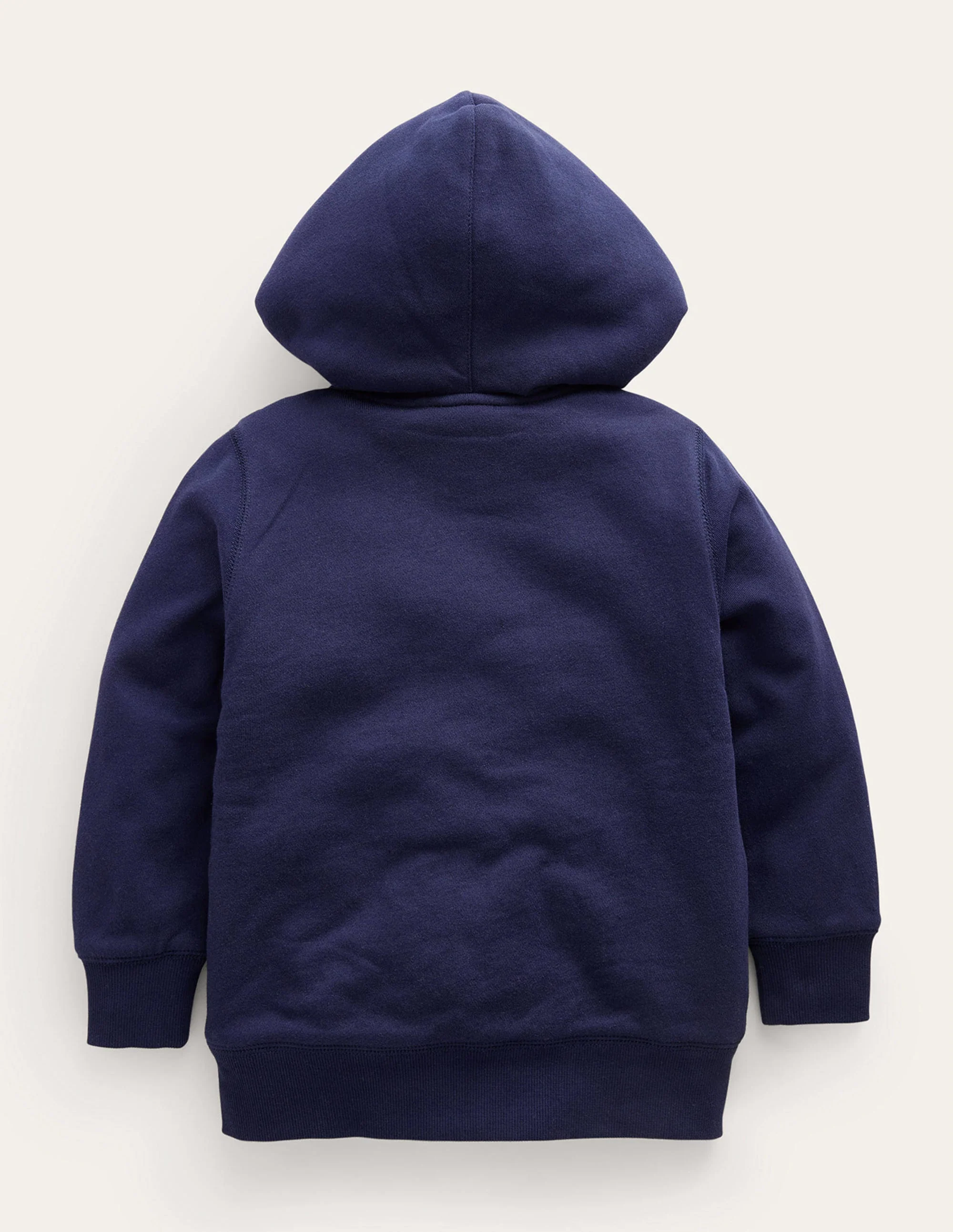 Gefütterter Kapuzenpulli mit Applikationen-Französisches Marineblau Herzen - Image 2