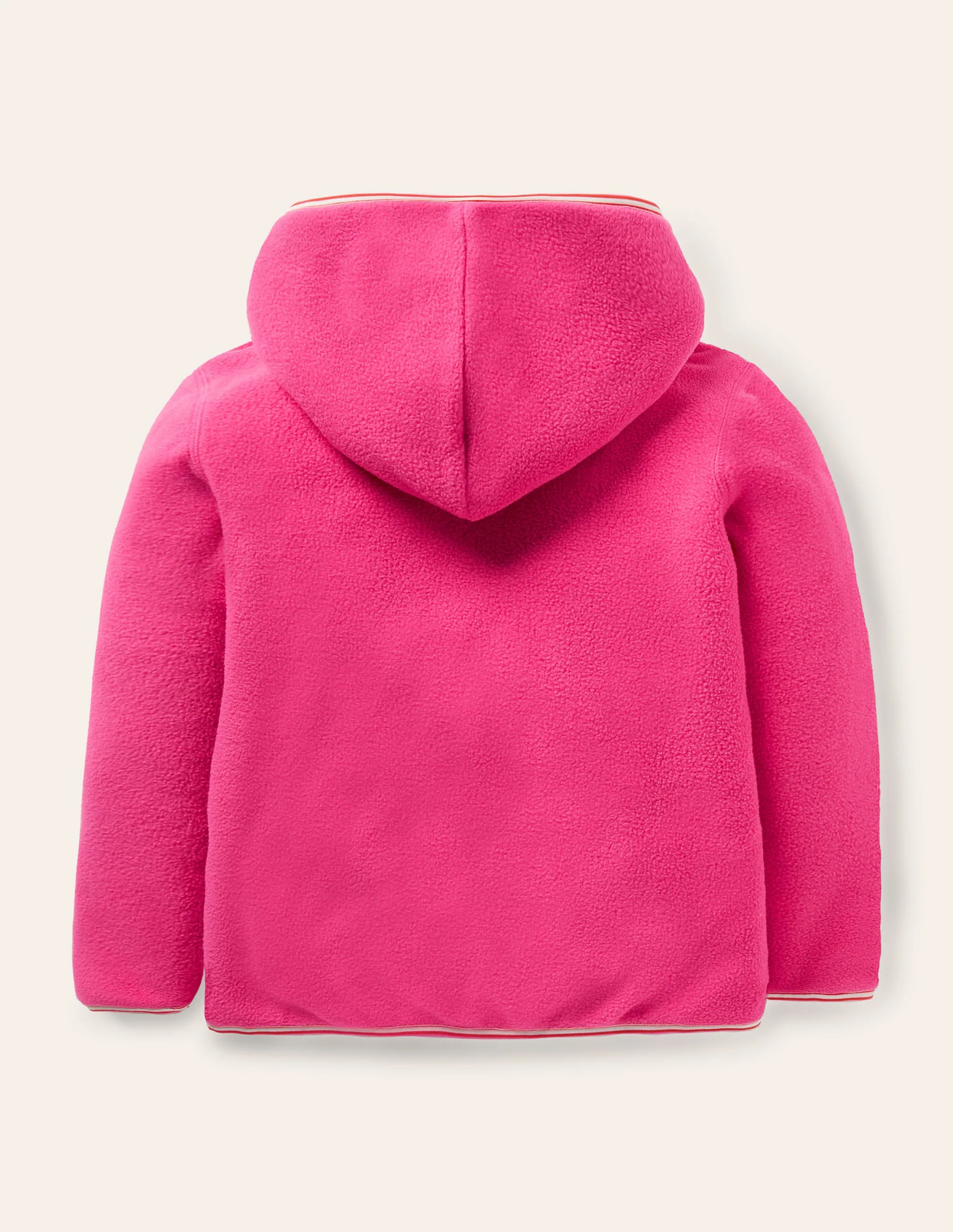 Gemütlicher Wende-Hoodie aus Fleece-Segelblau/Bunt, Getupft - Image 2