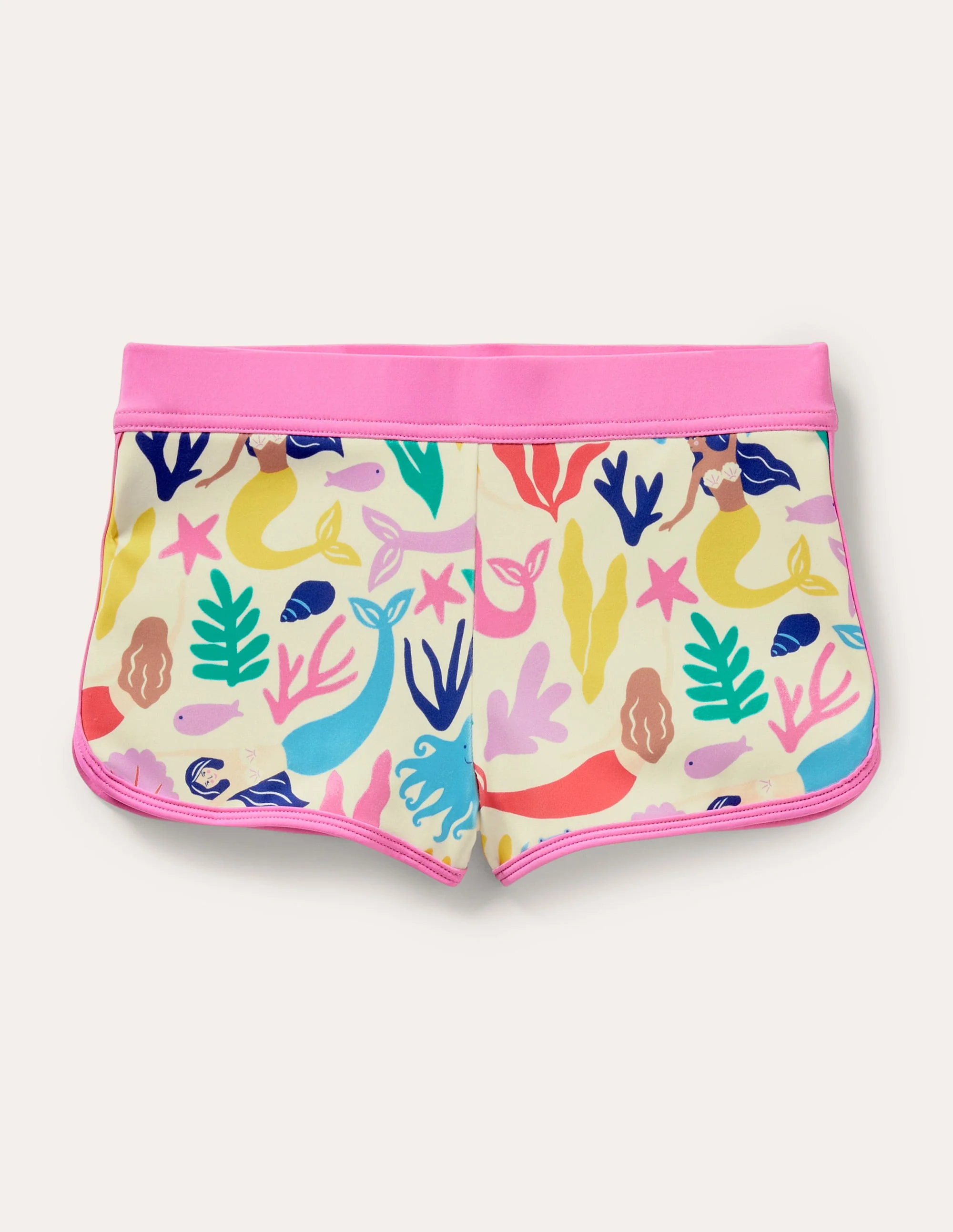 Gemusterte Badeshorts-Bunt, Meerjungfrauen
