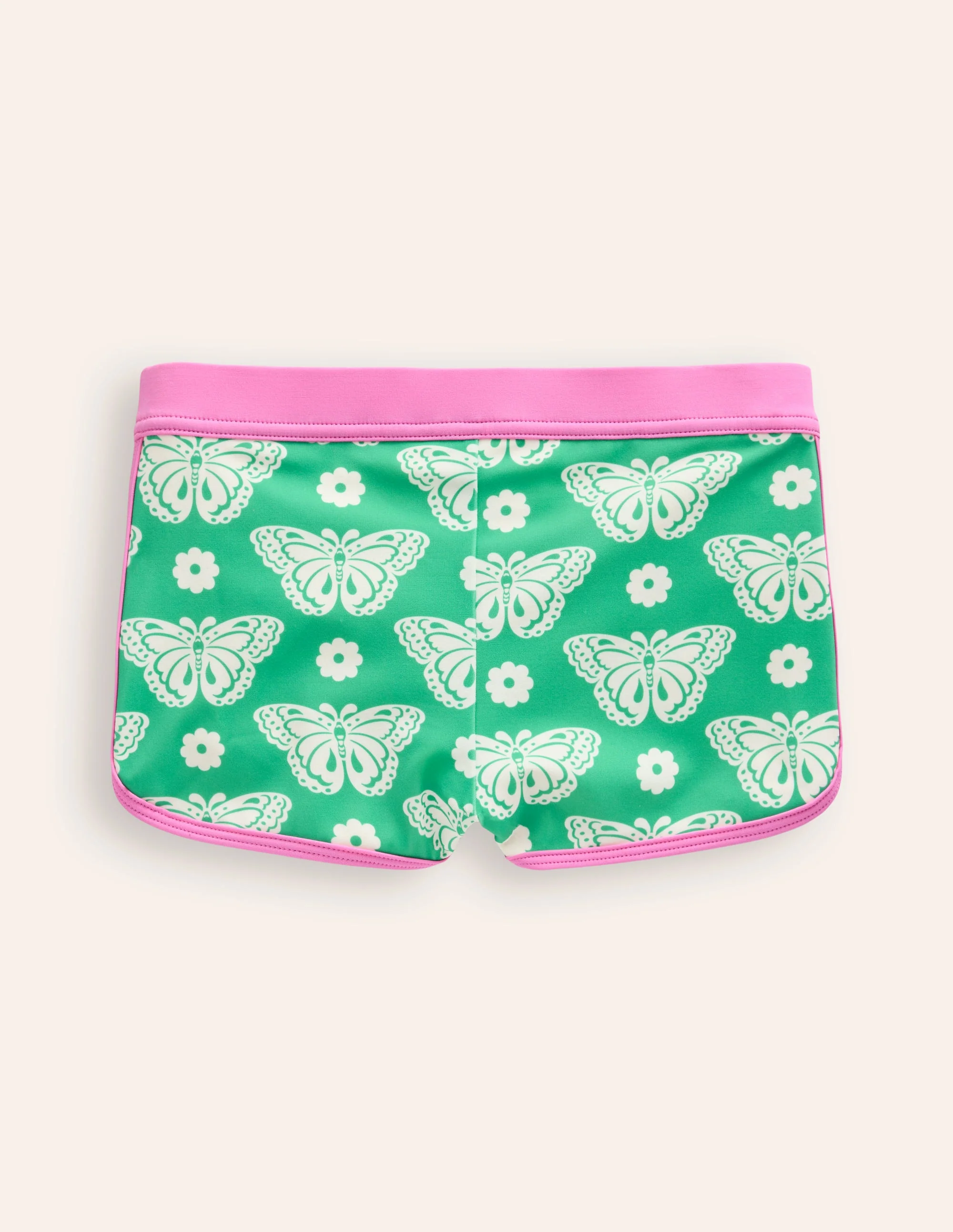 Gemusterte Badeshorts-Erbsengrün Schmetterlingsmuster - Image 2