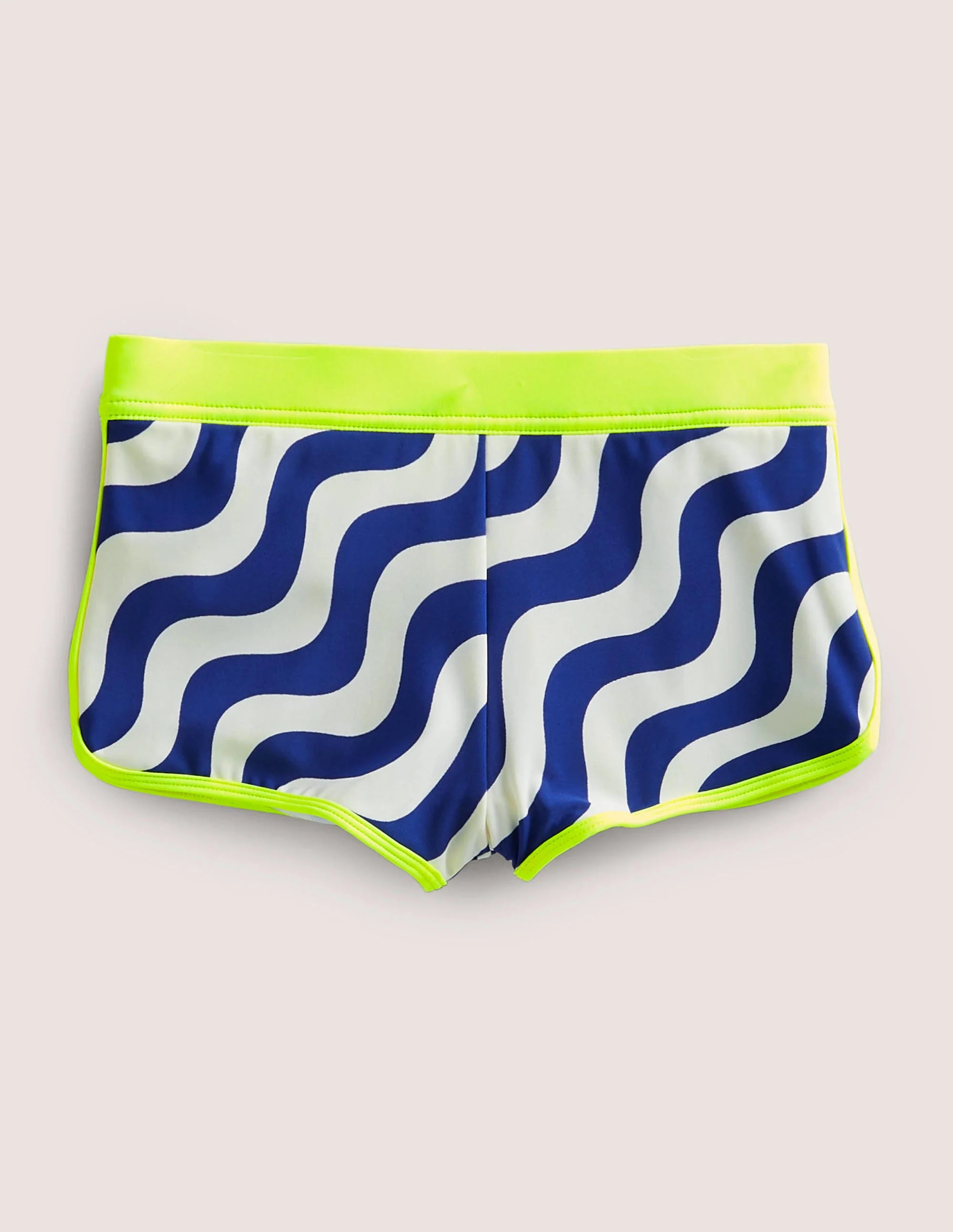 Gemusterte Badeshorts-Marineblau Regenbogen Folienkonfetti