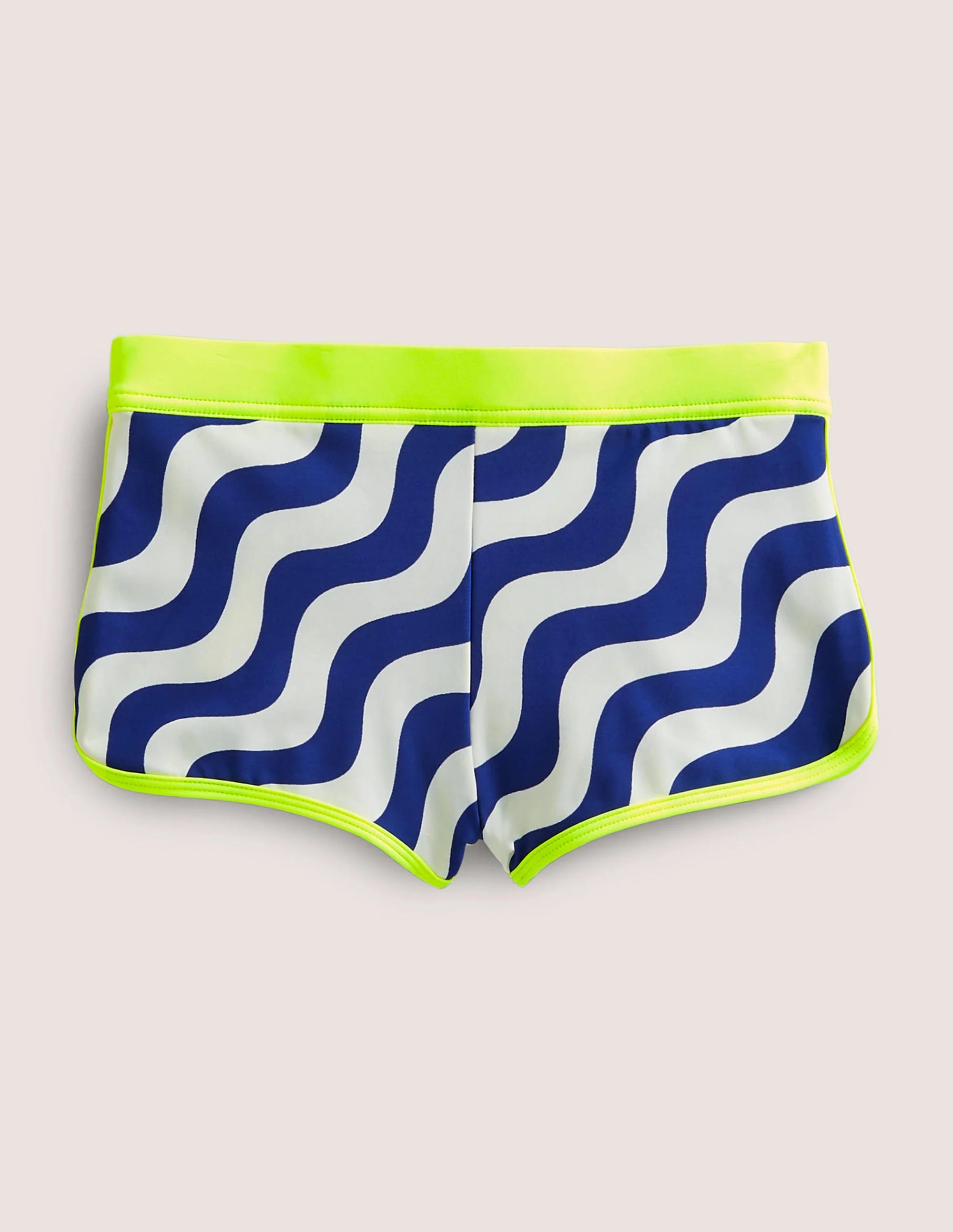 Gemusterte Badeshorts-Marineblau Regenbogen Folienkonfetti - Image 2