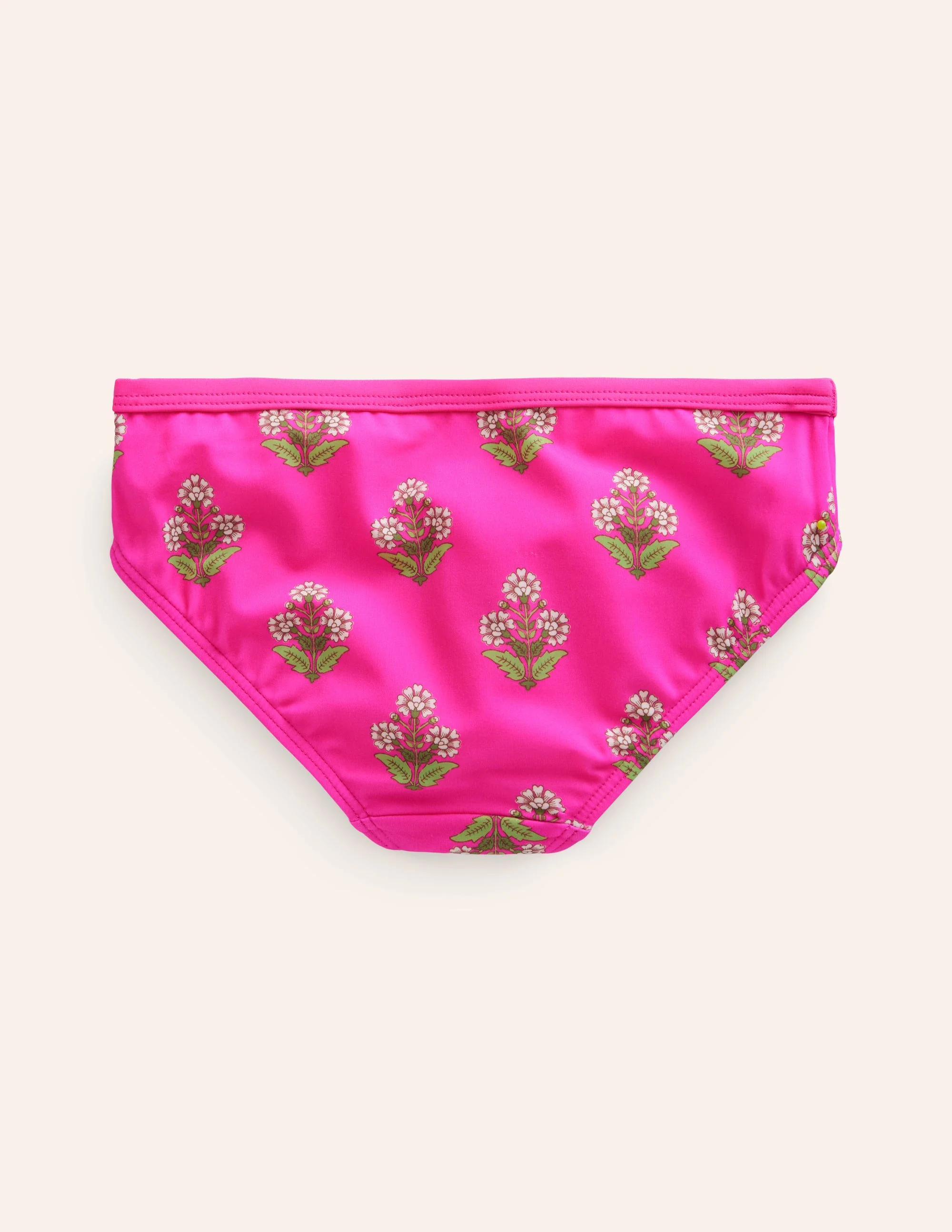 Gemusterte Bikinihose-Pink Kleiner Holzblock - Image 2