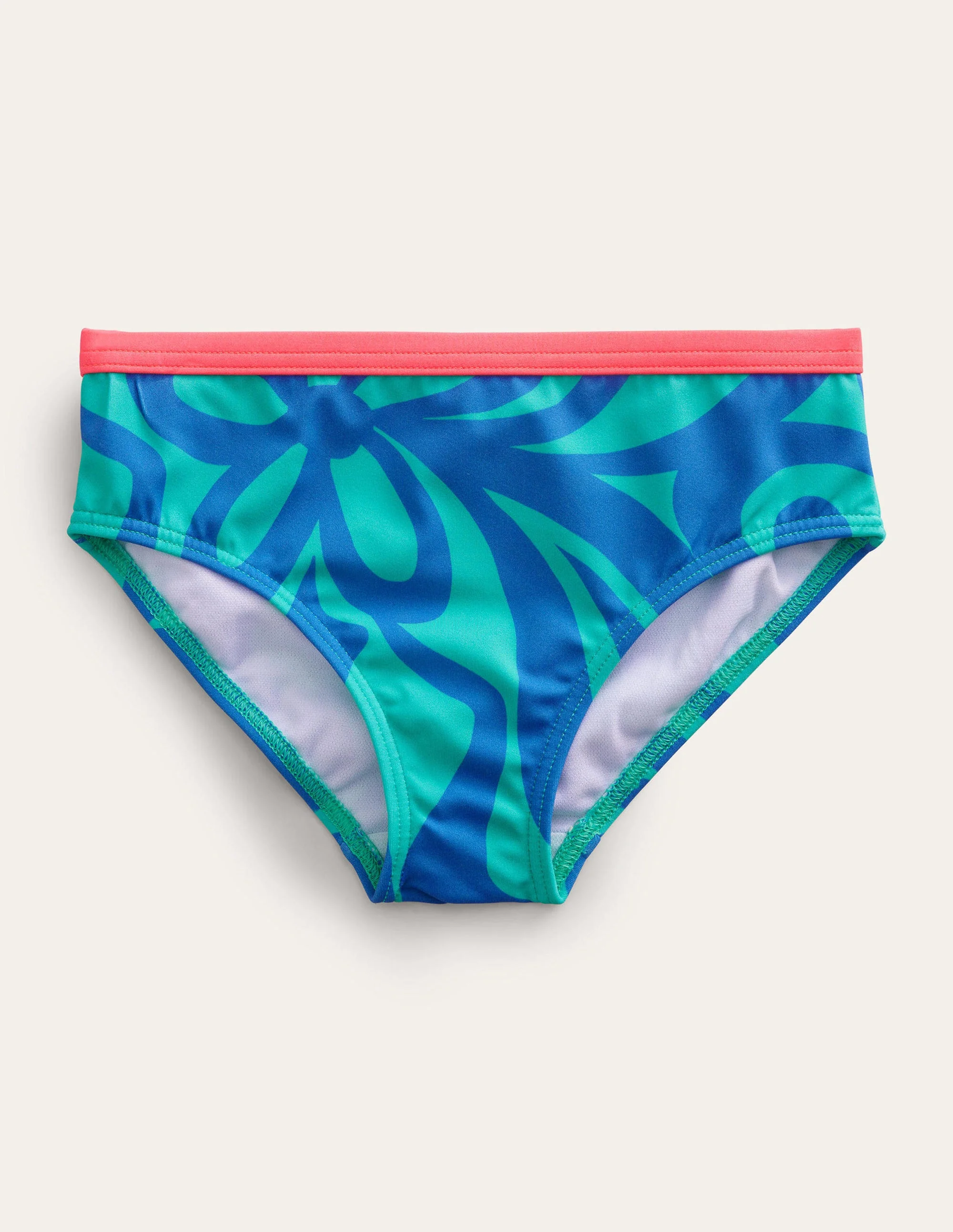 Gemusterte Bikinihose-Tropisches Grün, Sommermuster