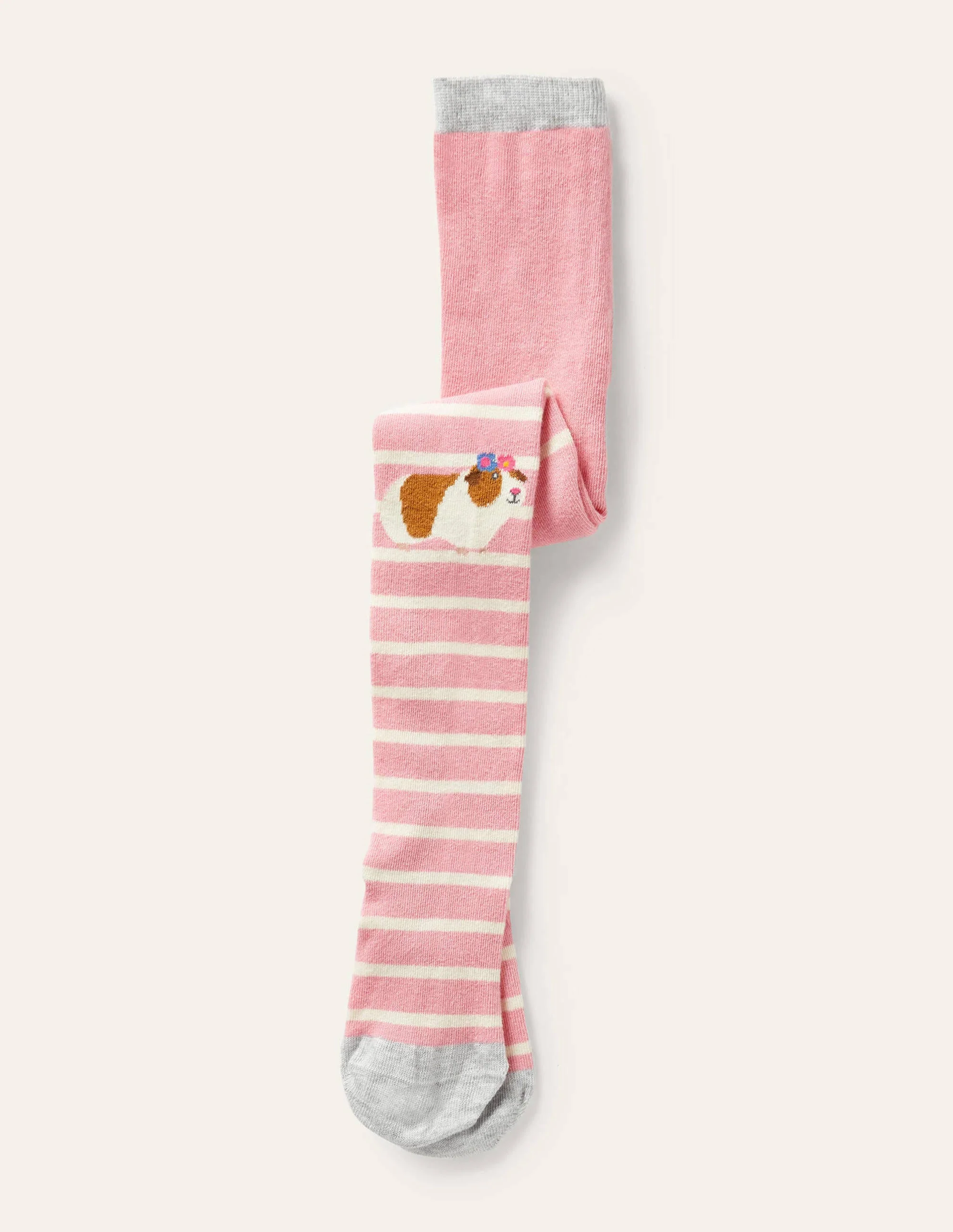 Gemusterte Strumpfhose-Kirschblütenrosa, Meerschweinchen