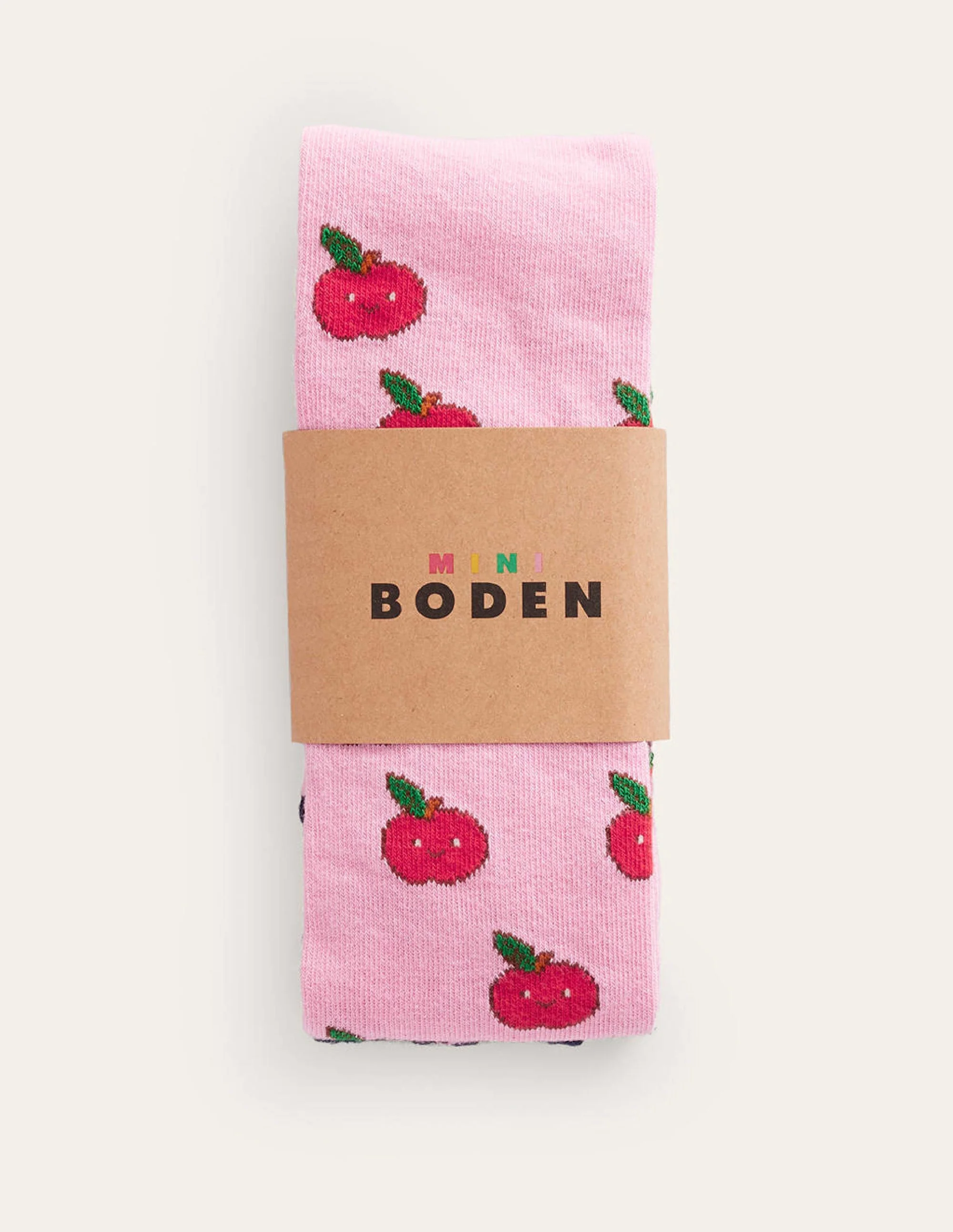 Gemusterte Strumpfhose-Pink Äpfel - Image 2
