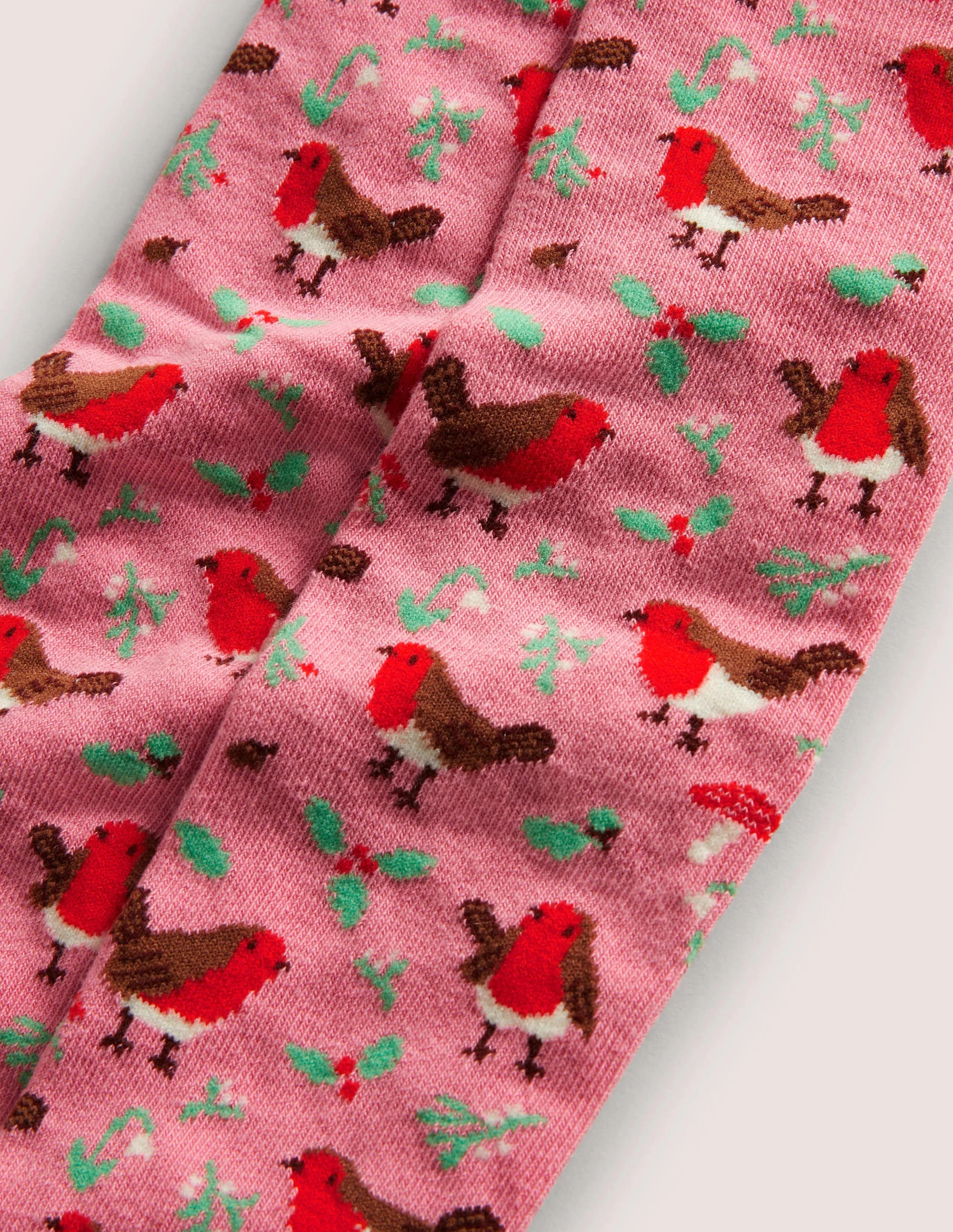 Gemusterte Strumpfhose-Rosa, Rotkehlchen - Image 3