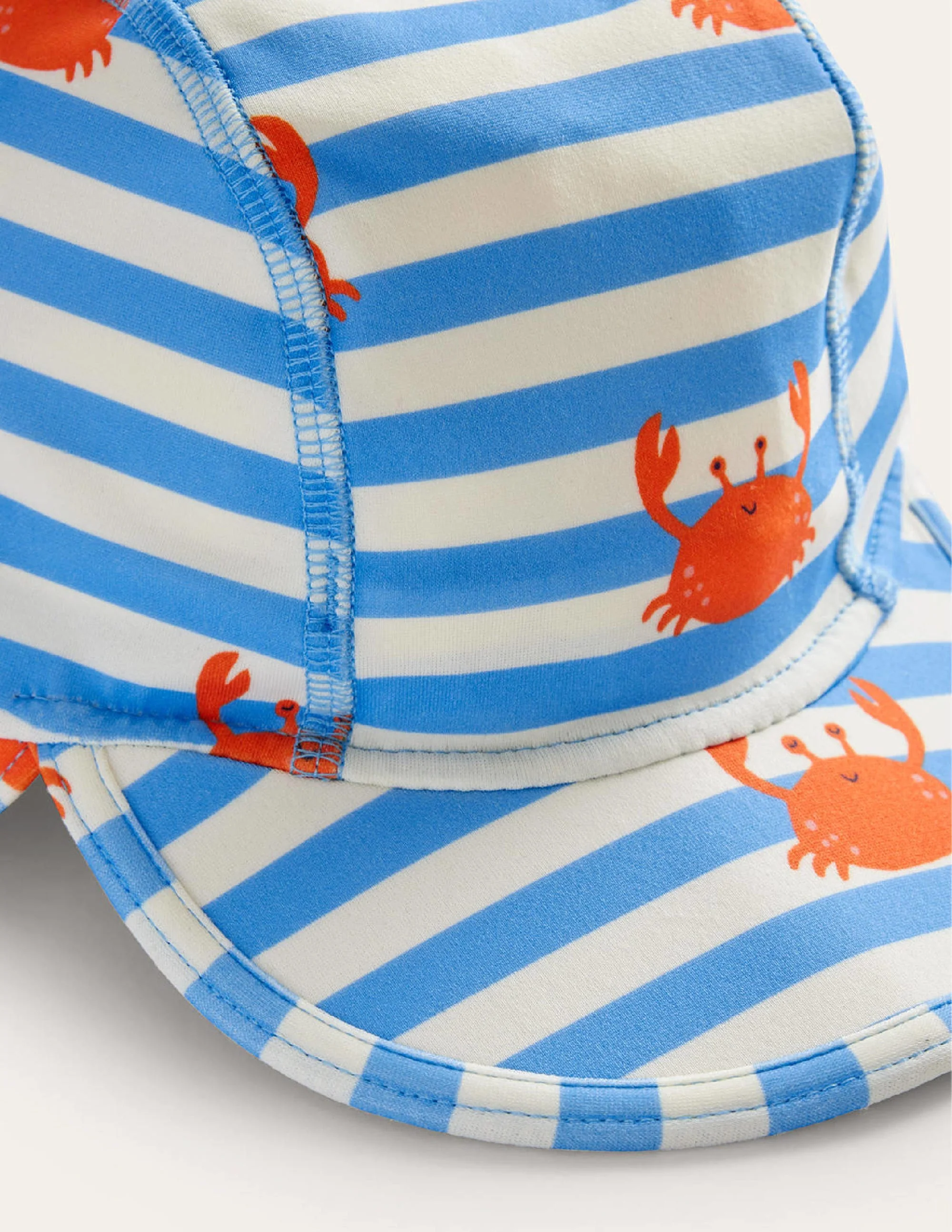 Gemusterter Badehut mit Sonnenschutz-Bonnie Blue Crab Stripe - Image 2