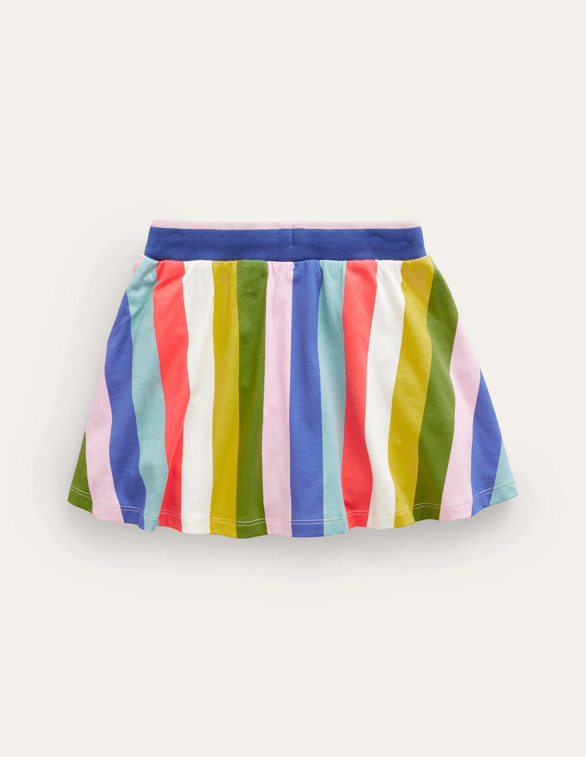 Gemusterter Jersey-Skort-Blitzblau/Bunt, Gestreift - Image 2